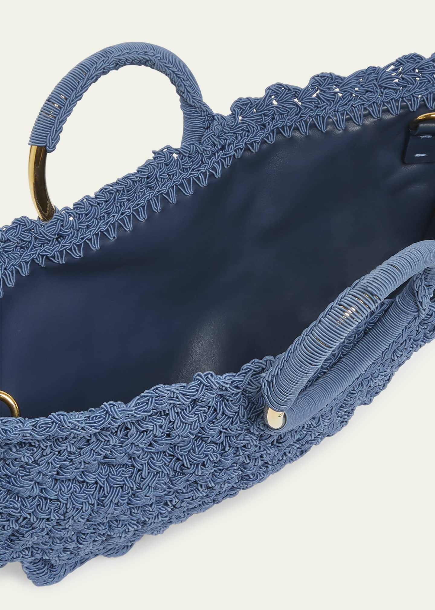 Chloe Passementerie Crochet Top-Handle Bag in Fabric Image 4 of 6