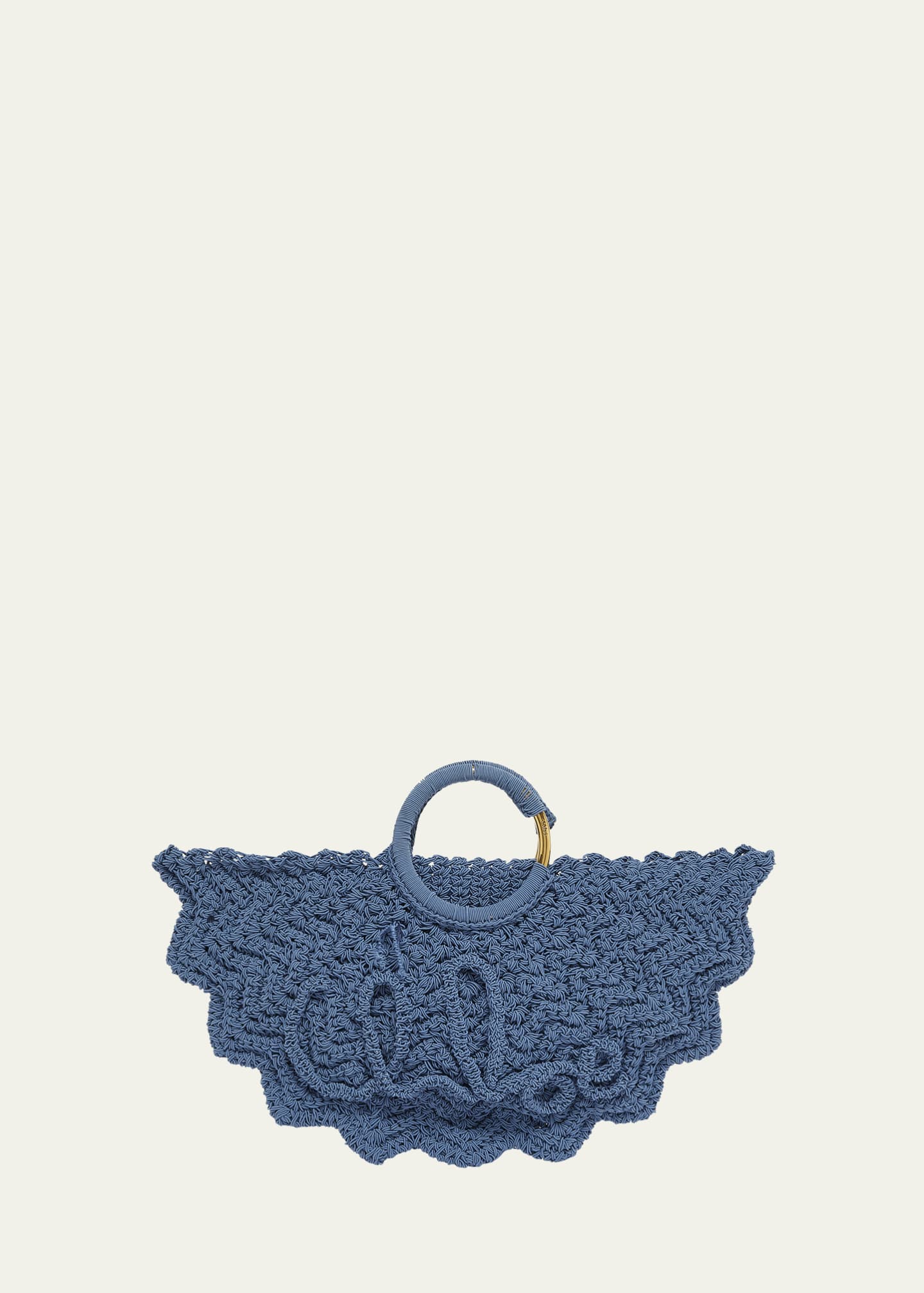 Chloe Passementerie Crochet Top-Handle Bag in Fabric Image 1 of 6