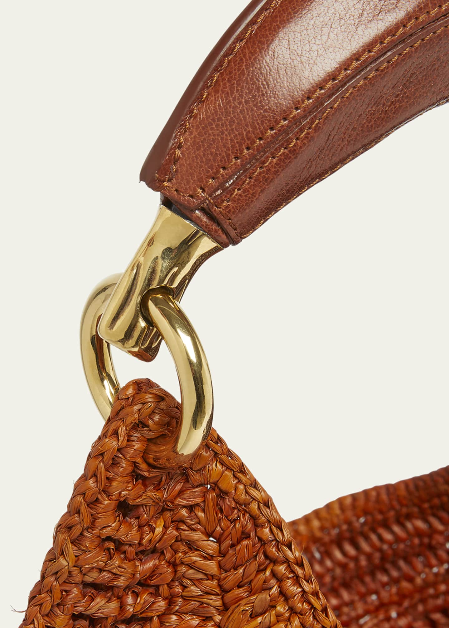 Chloe Summer Banana Top-Handle Bag in Crochet Fabric - Bergdorf
