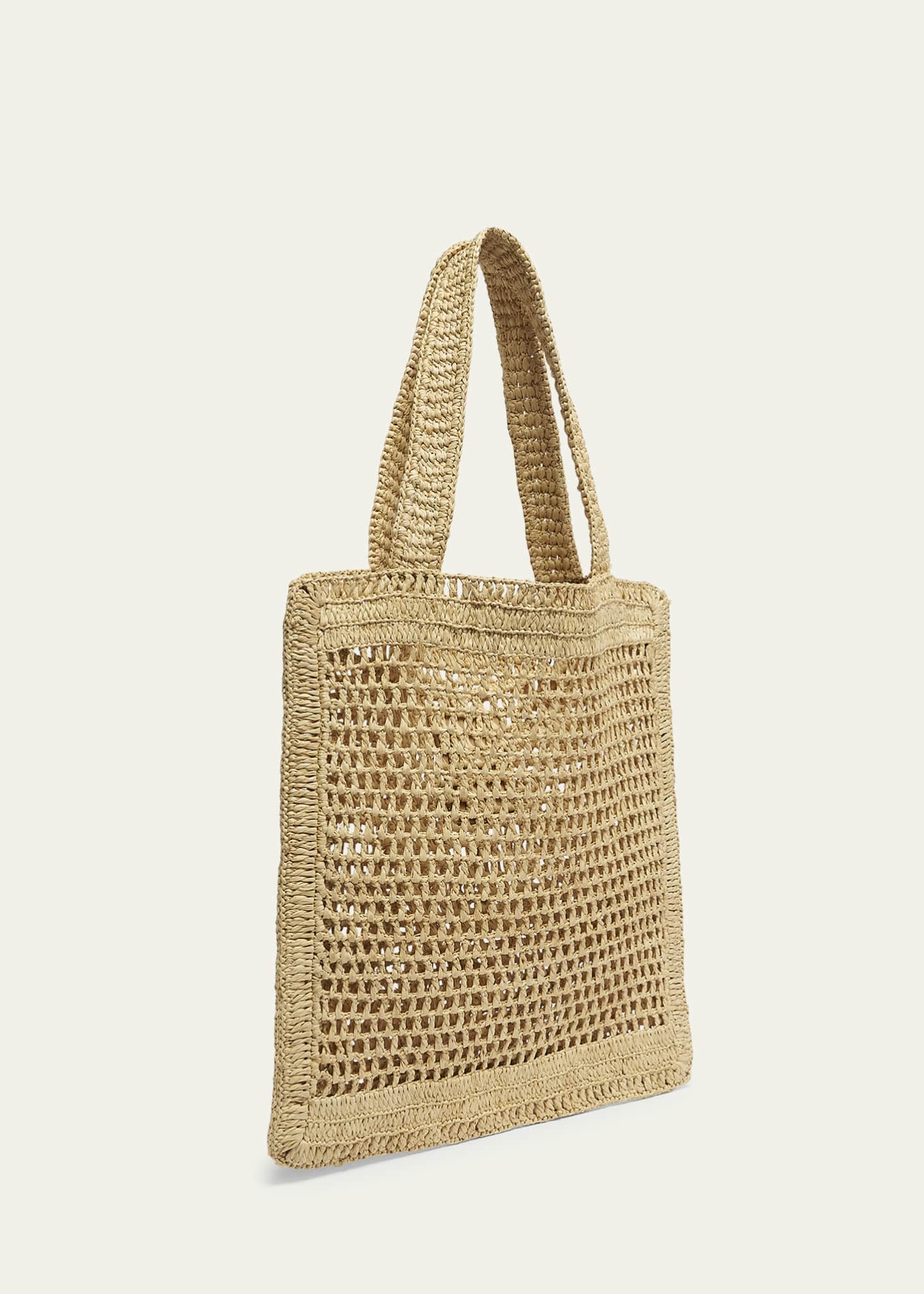 Chloe Summer Banana Tote Bag in Crochet Fabric Image 3 of 6
