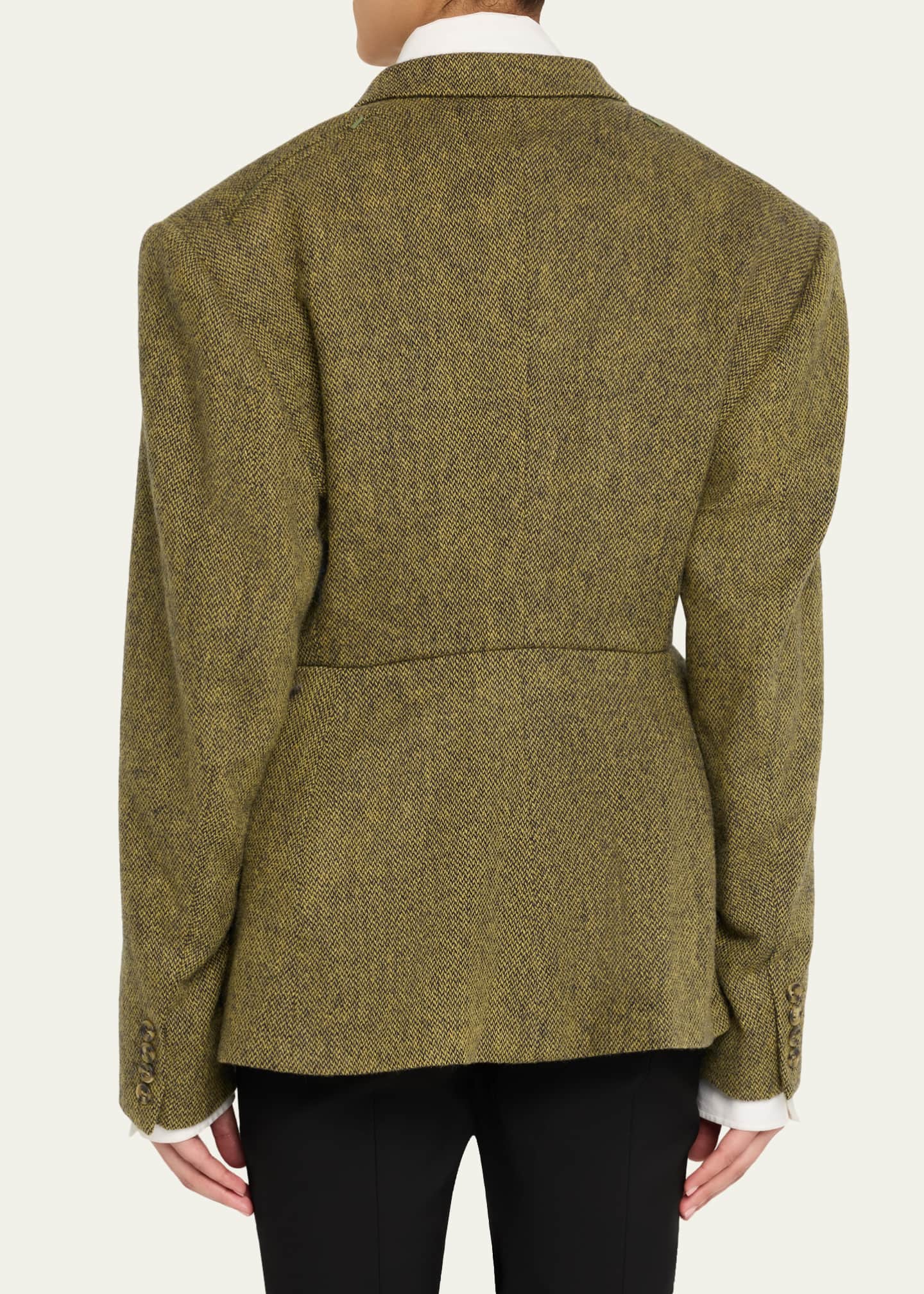HODAKOVA Exaggerated Shoulder Blazer Image 2 of 4