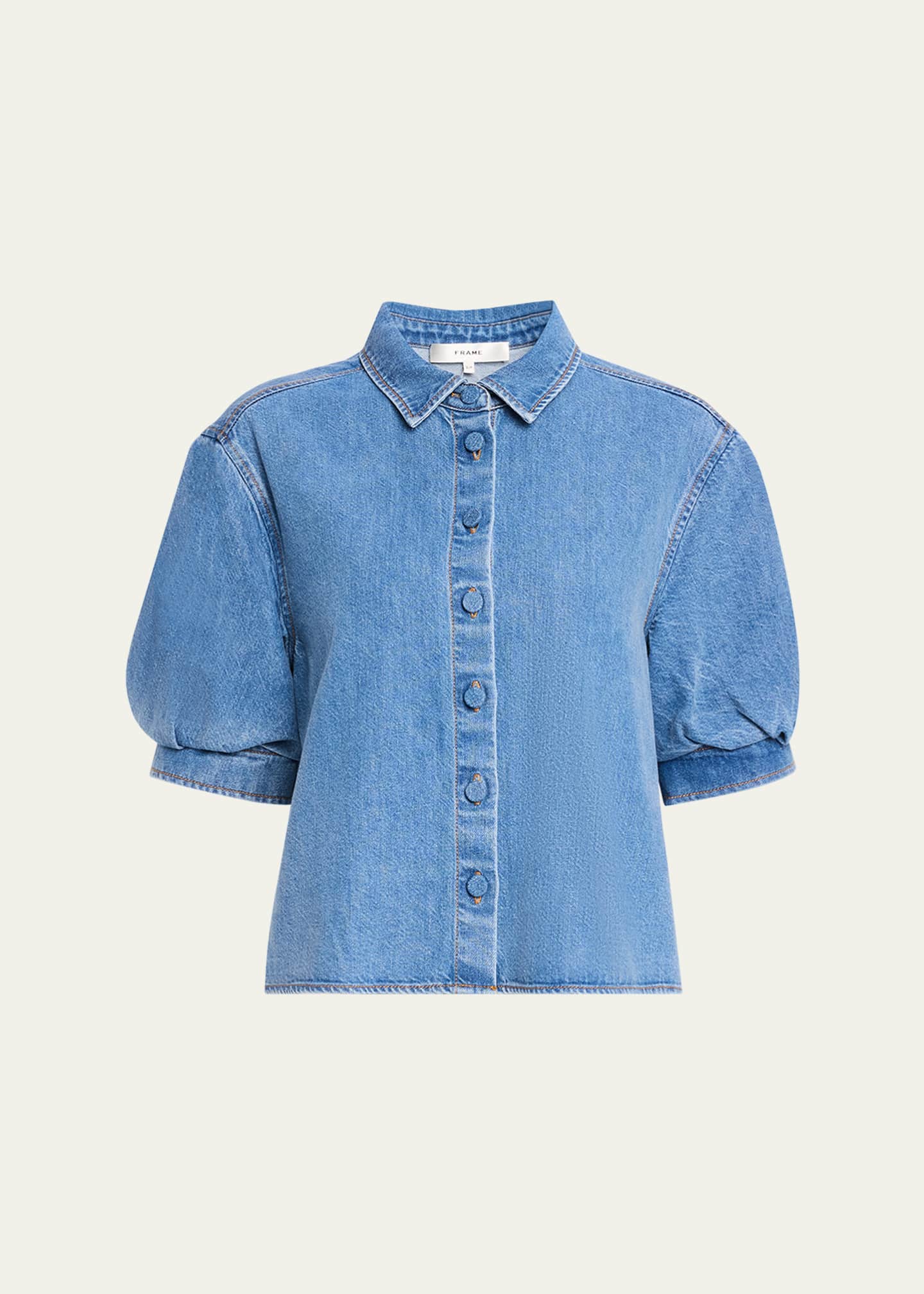 FRAME The Billow-Sleeve Shirt Image 1 of 5