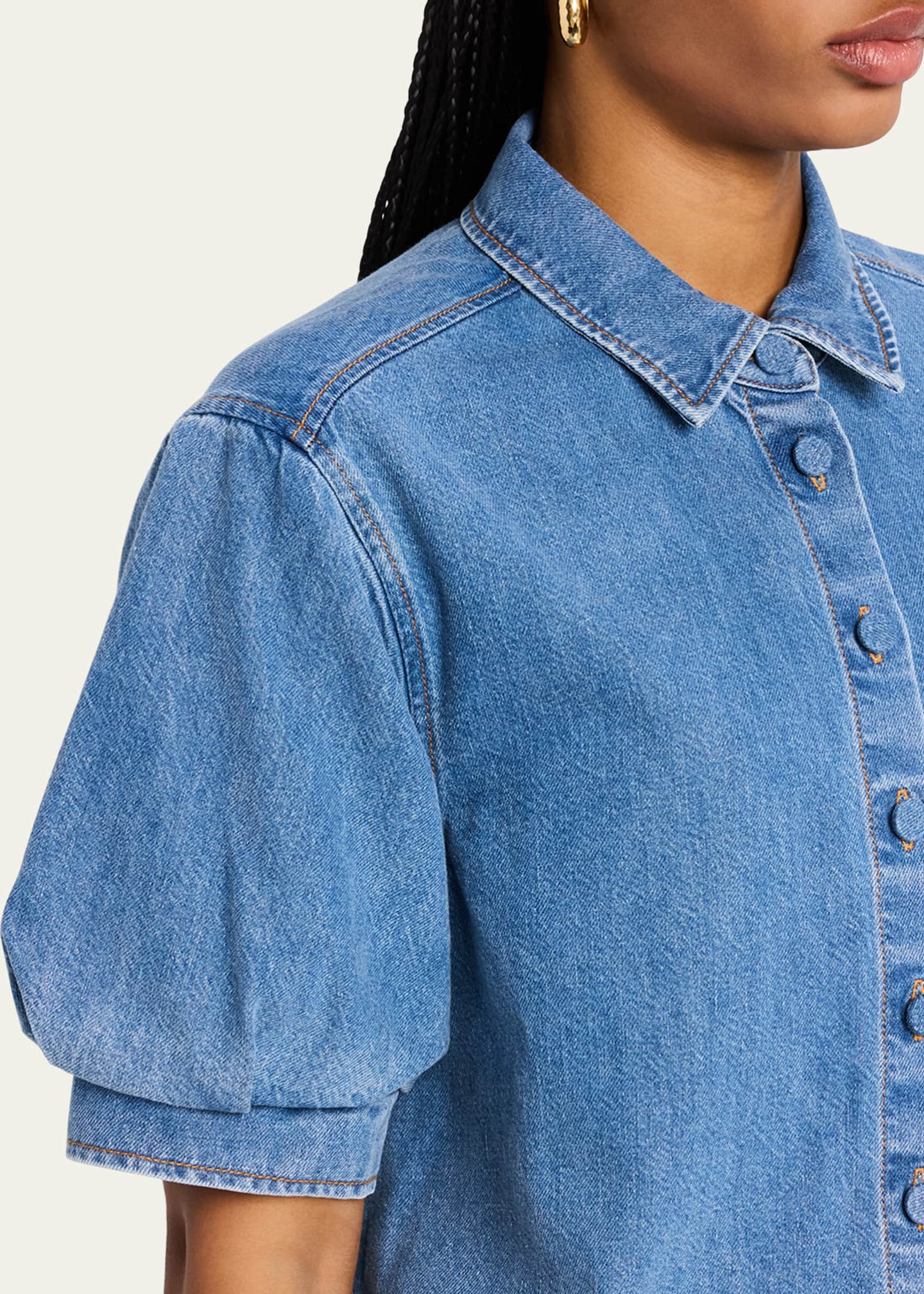 FRAME The Billow-Sleeve Shirt Image 5 of 5