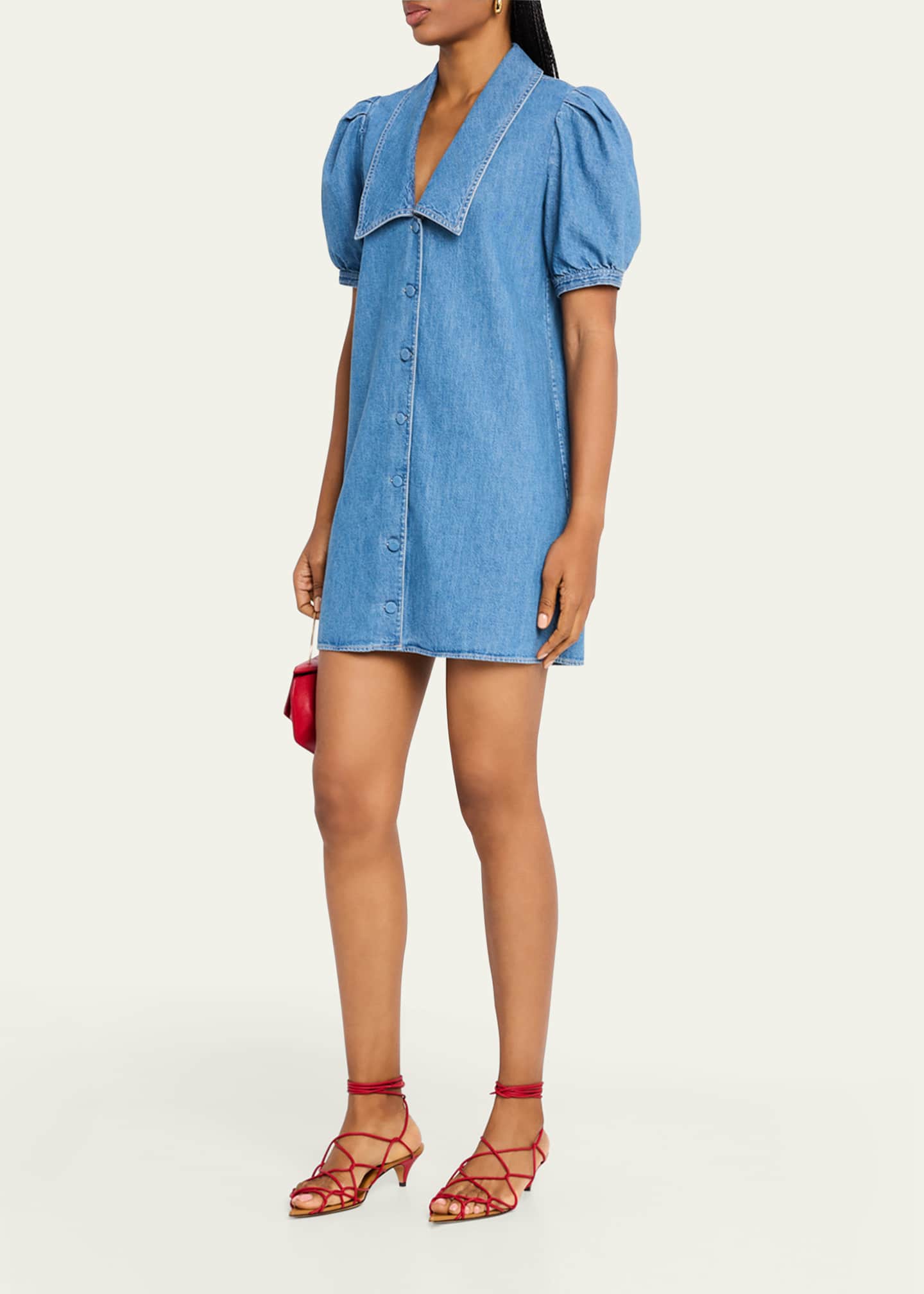 FRAME The Sailor Mini Dress Image 2 of 5