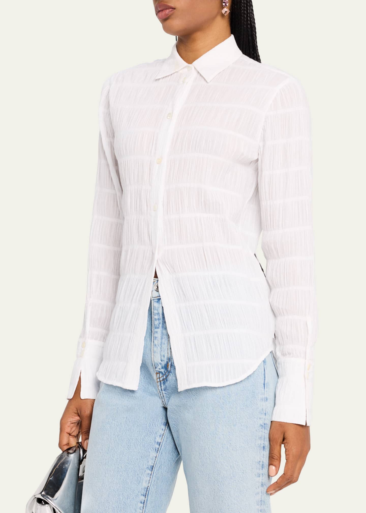 FRAME The Smocked Shirt Image 4 of 5