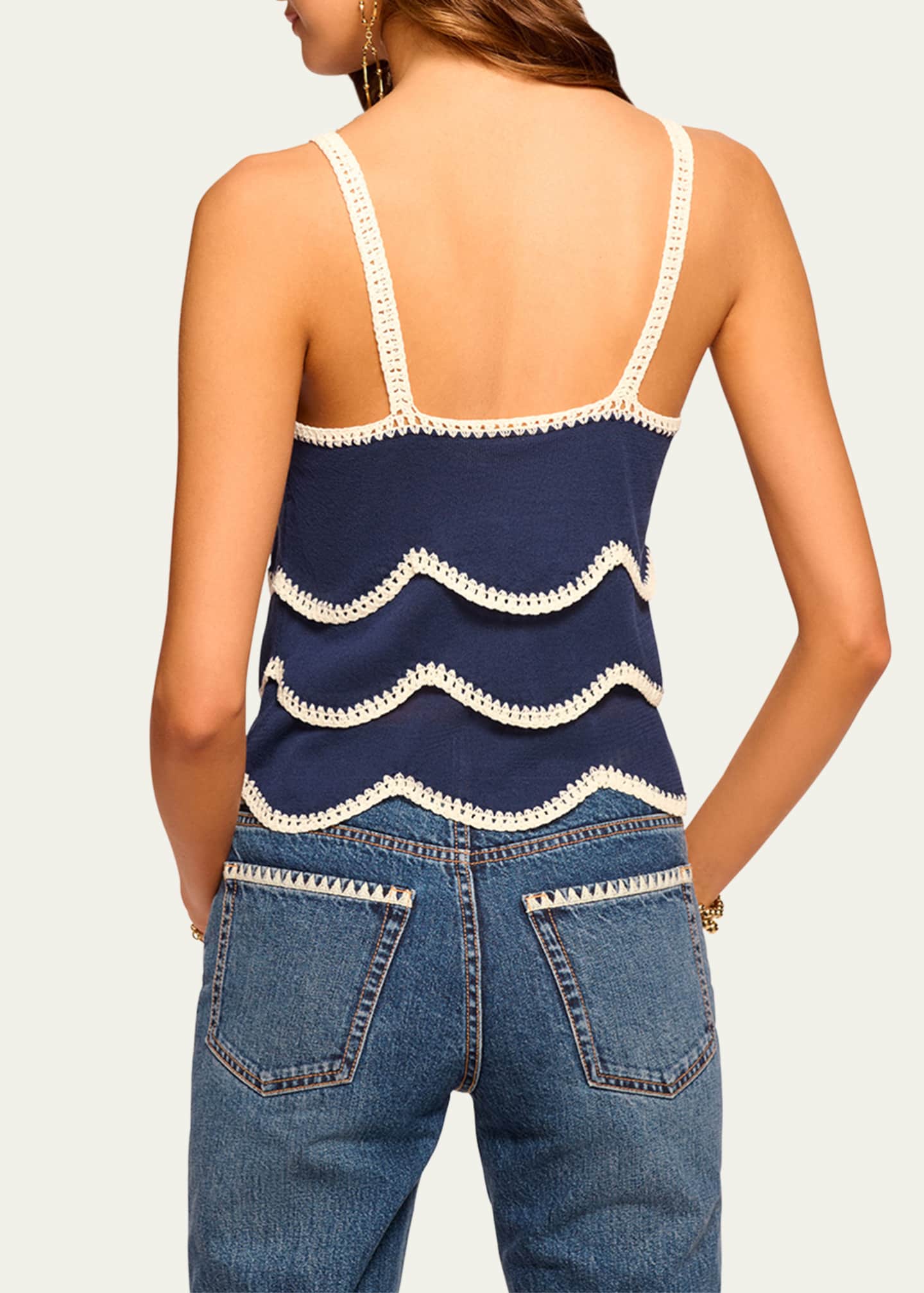 Ramy Brook Ariel Embroidered Sleeveless Top Image 2 of 4