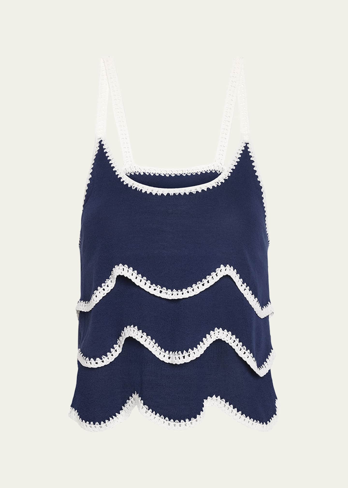 Ramy Brook Ariel Embroidered Sleeveless Top Image 1 of 4