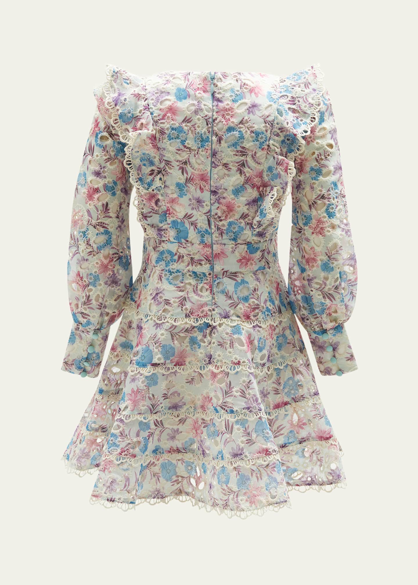 Bardot Junior Girl's Miley Floral-Print Embroidered Dress, Size 6-16 Image 2 of 2