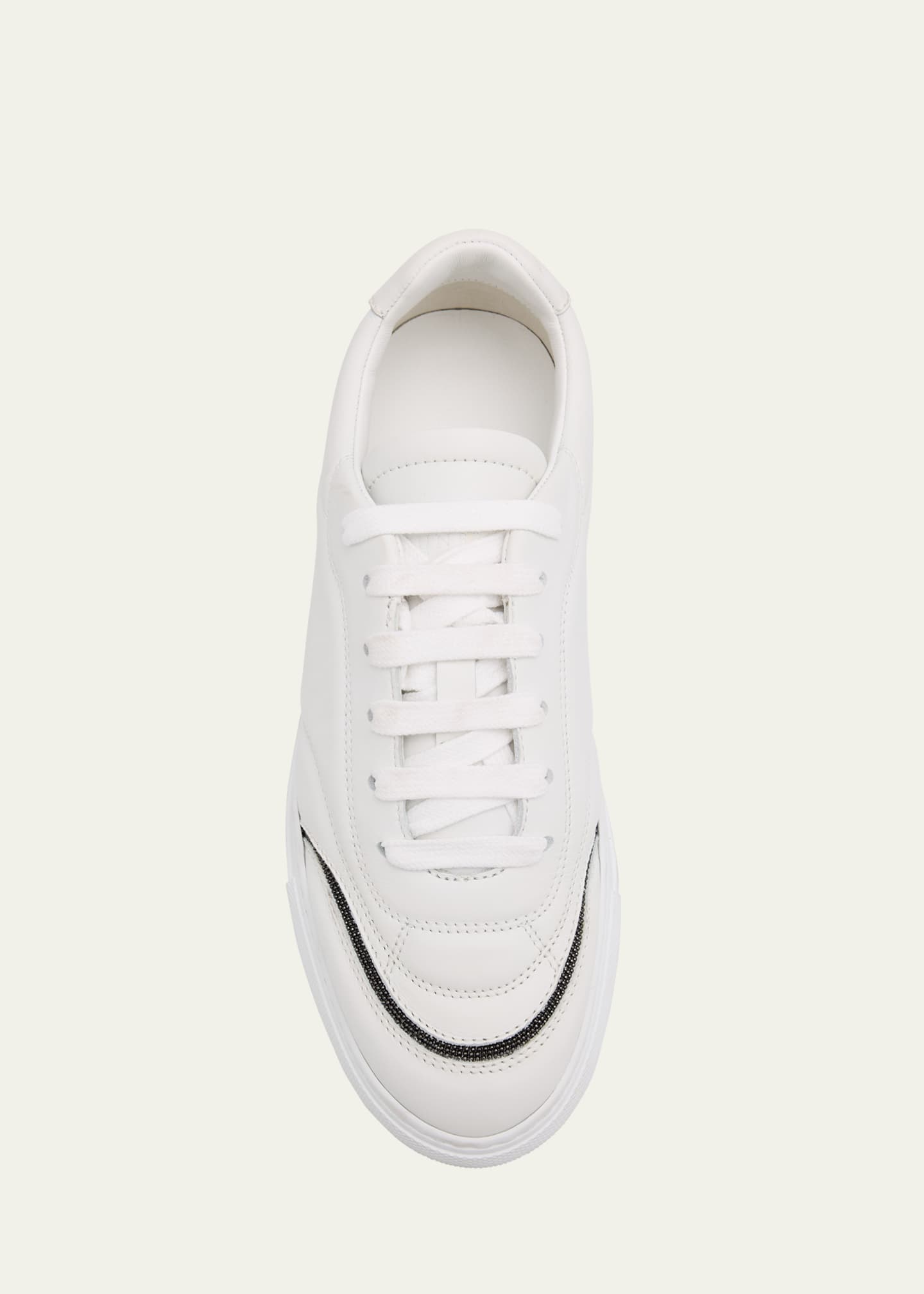 Brunello Cucinelli Leather Monili Low-Top Sneakers Image 6 of 6