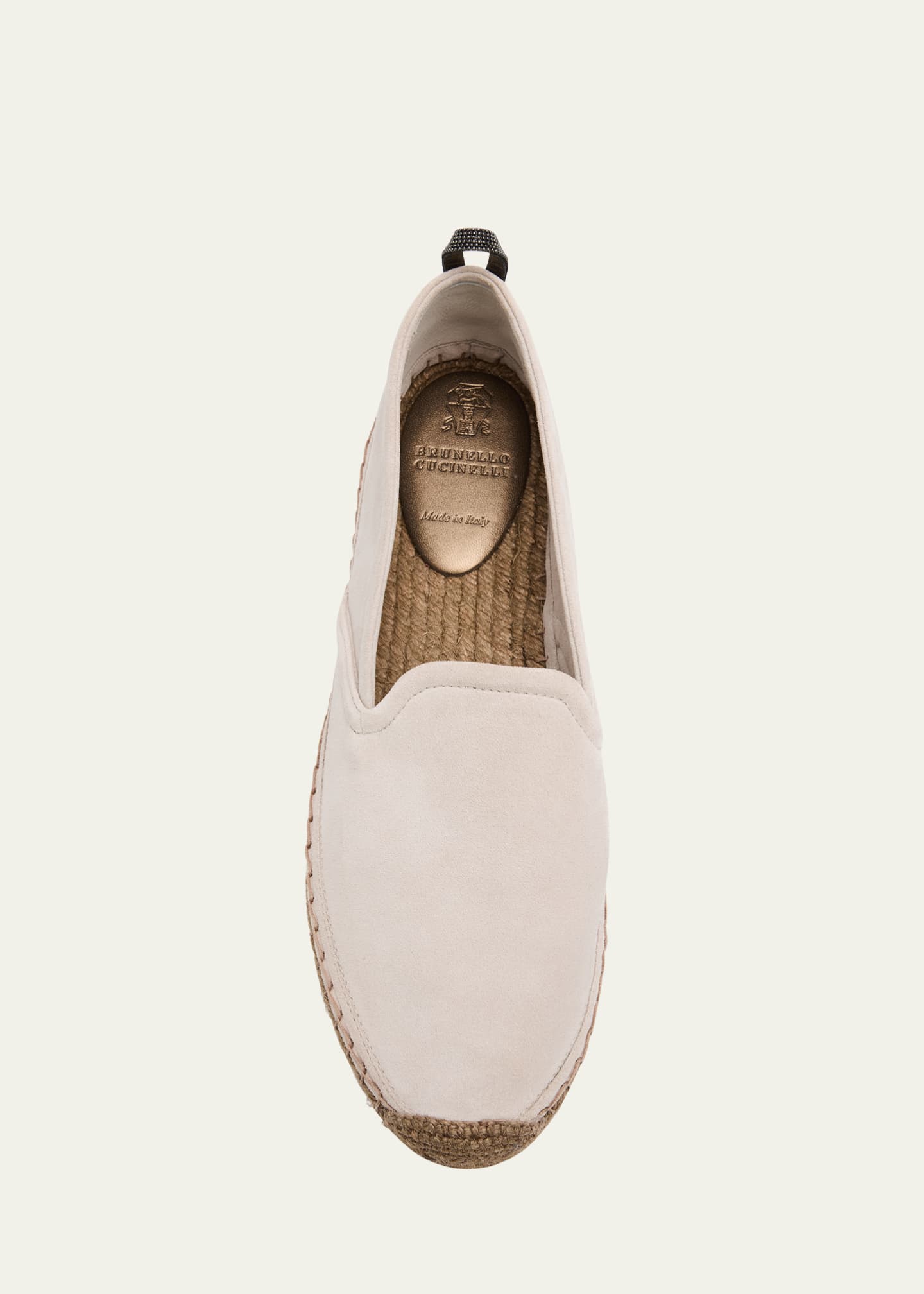 Brunello Cucinelli Suede Monili Slip-On Espadrilles Image 6 of 6