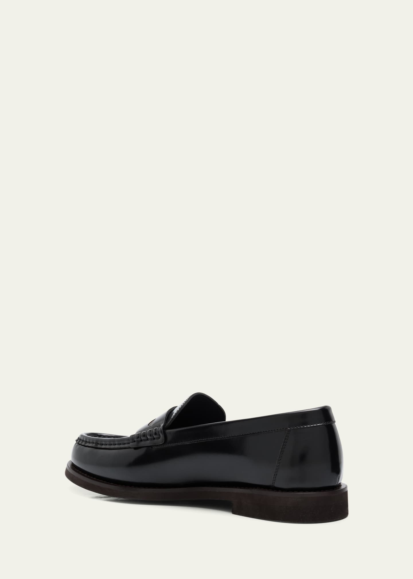 Brunello Cucinelli Leather Monili Penny Loafers Image 4 of 6
