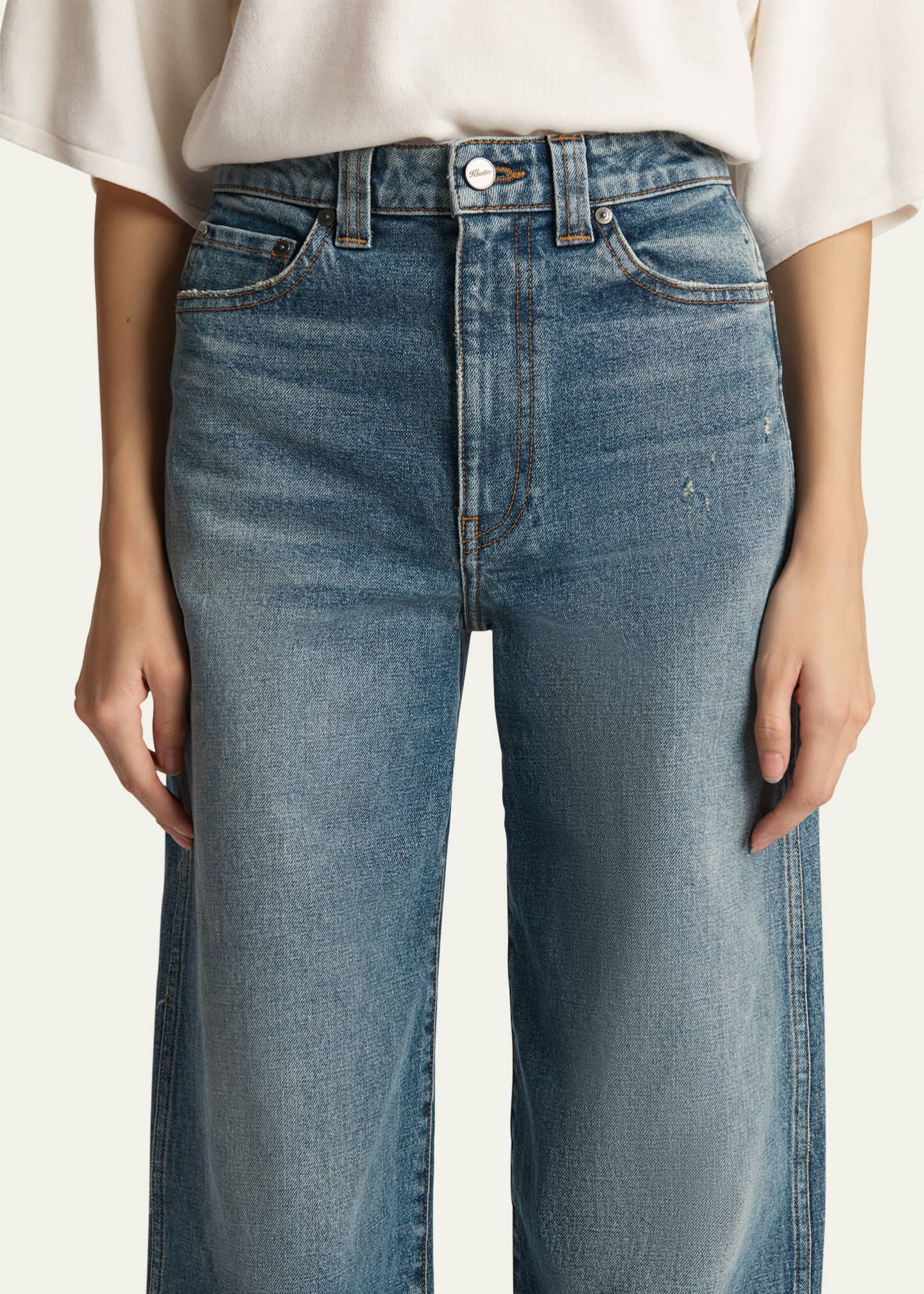 Khaite Dane High-Rise Flared Jeans Image 5 of 5
