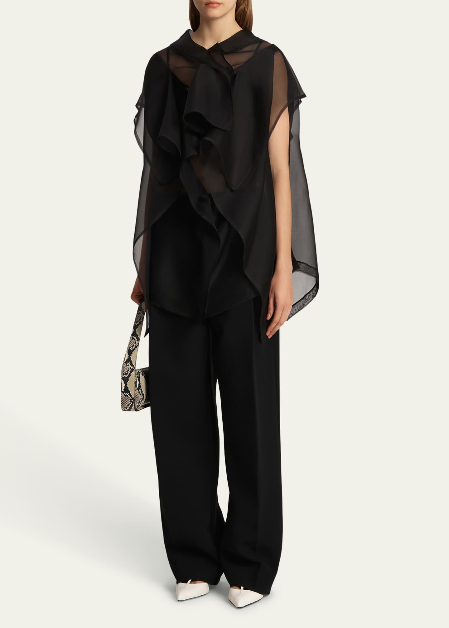 Khaite Lenton Pintuck Wool Pants Image 2 of 5