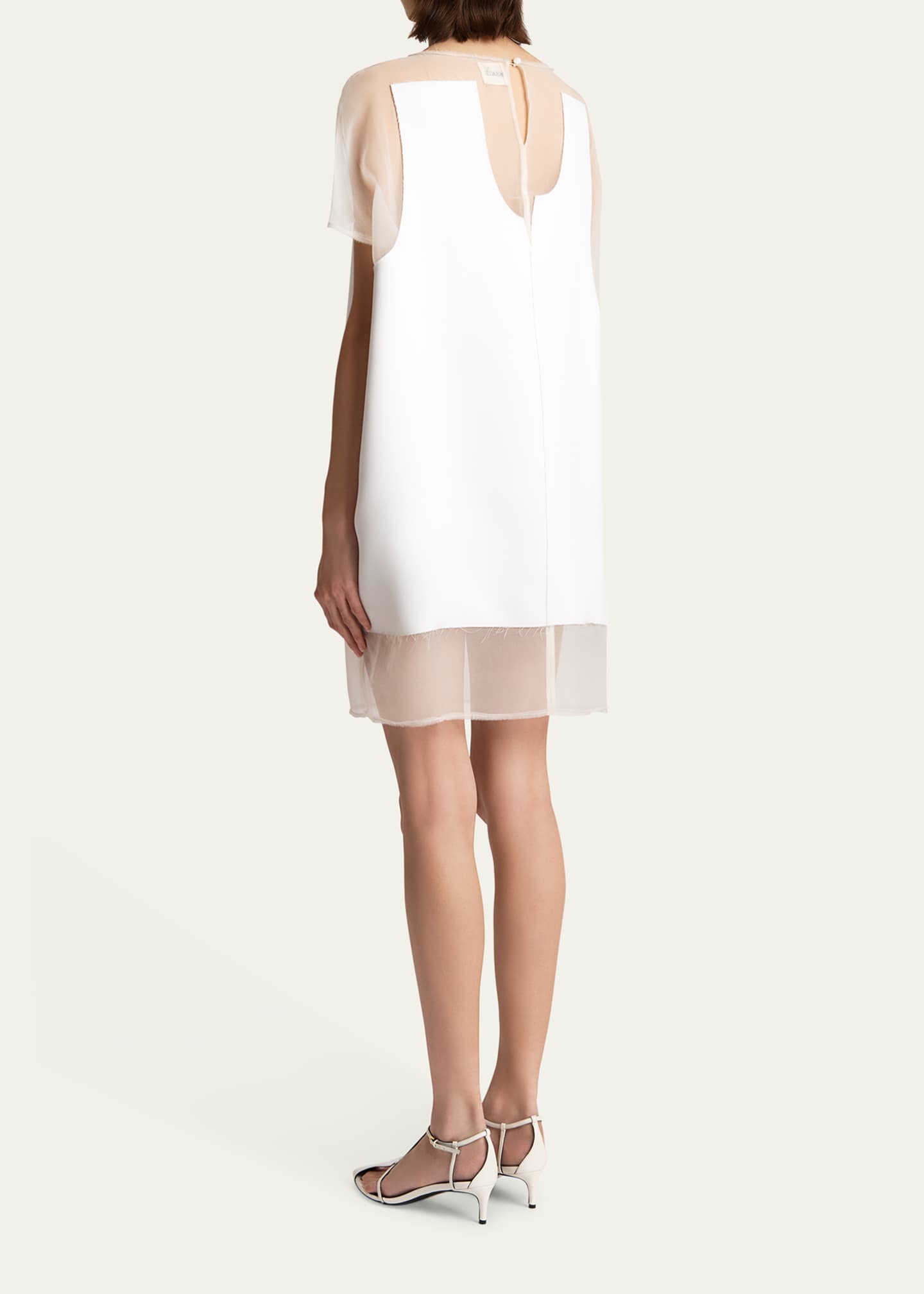 Khaite Winona Paneled Mini Dress Image 3 of 5