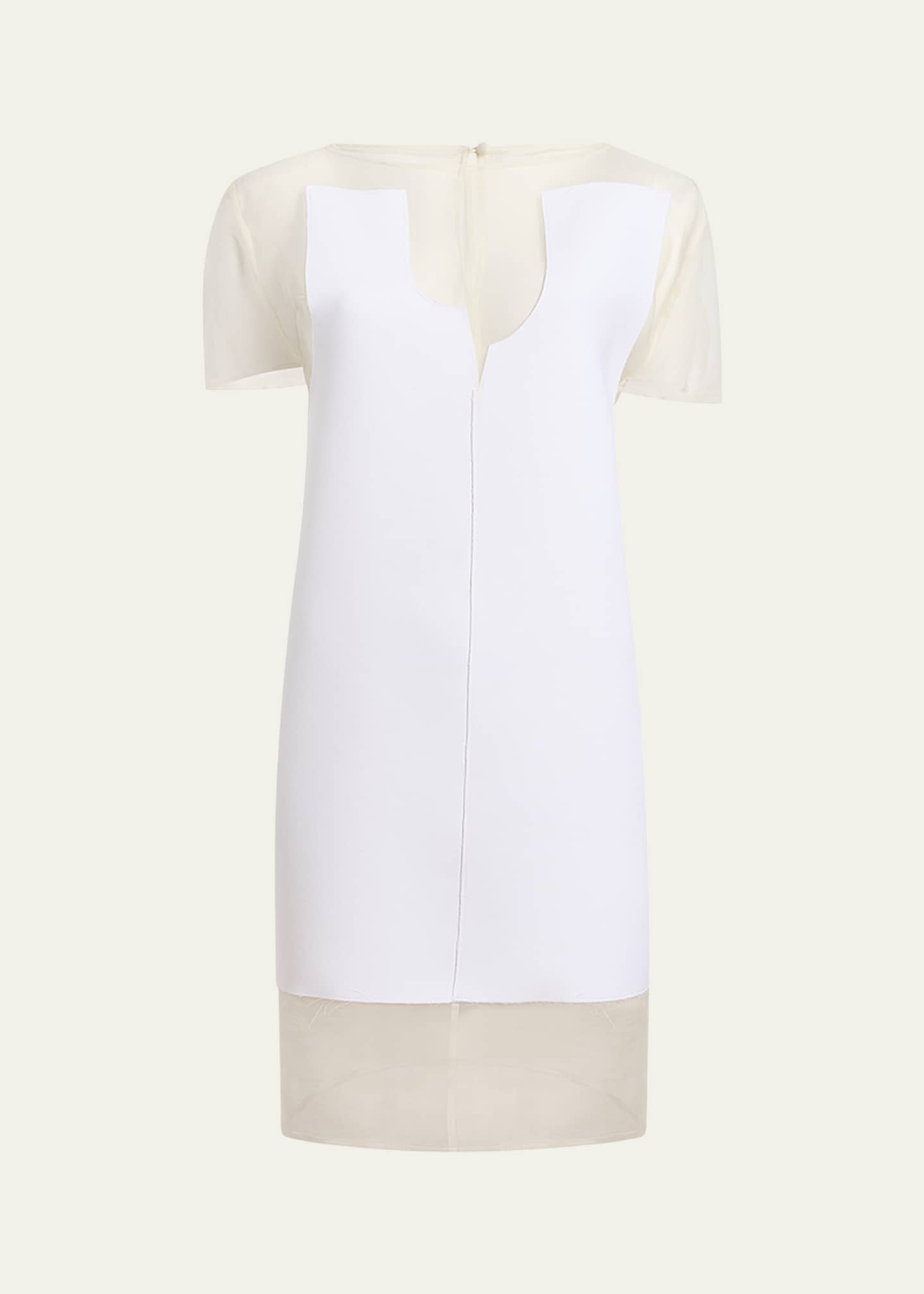 Khaite Winona Paneled Mini Dress Image 1 of 5