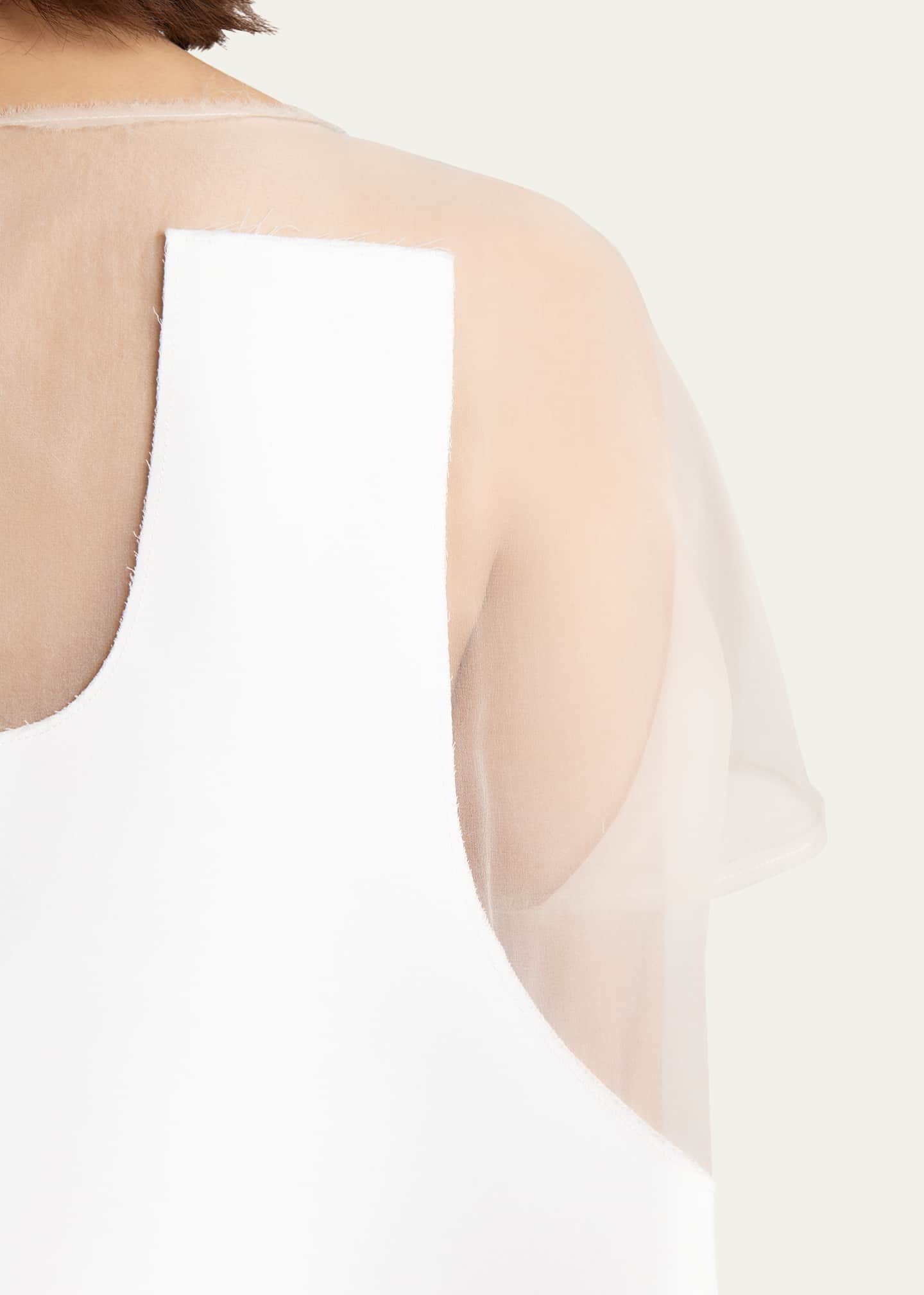Khaite Winona Paneled Mini Dress Image 5 of 5