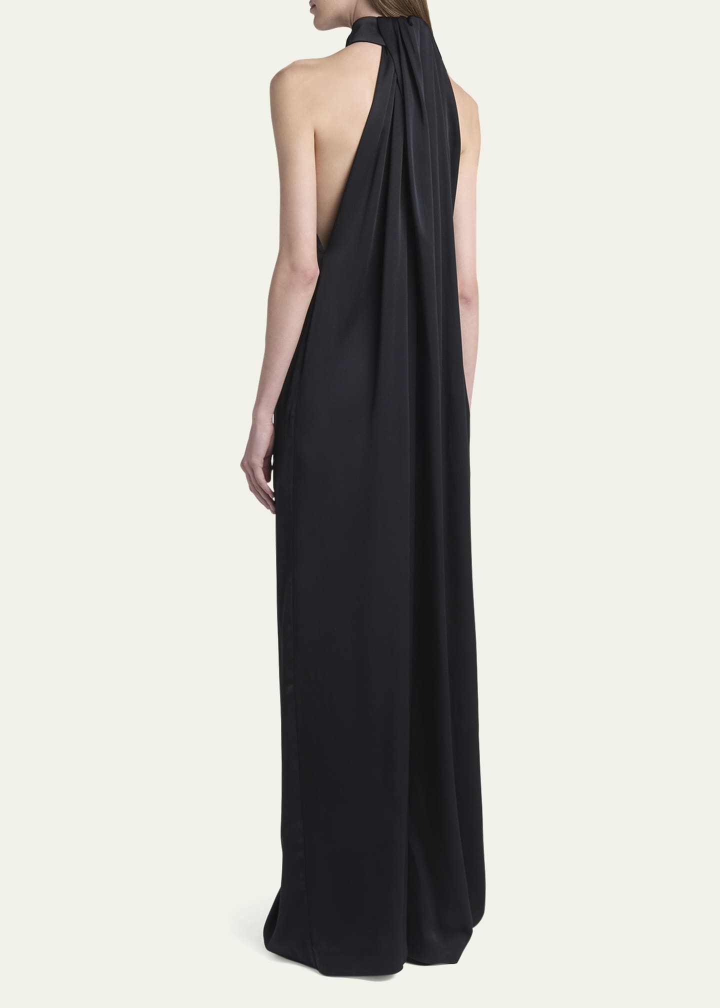 Stella McCartney Envers Draped Satin Halterneck Jumpsuit Image 3 of 5