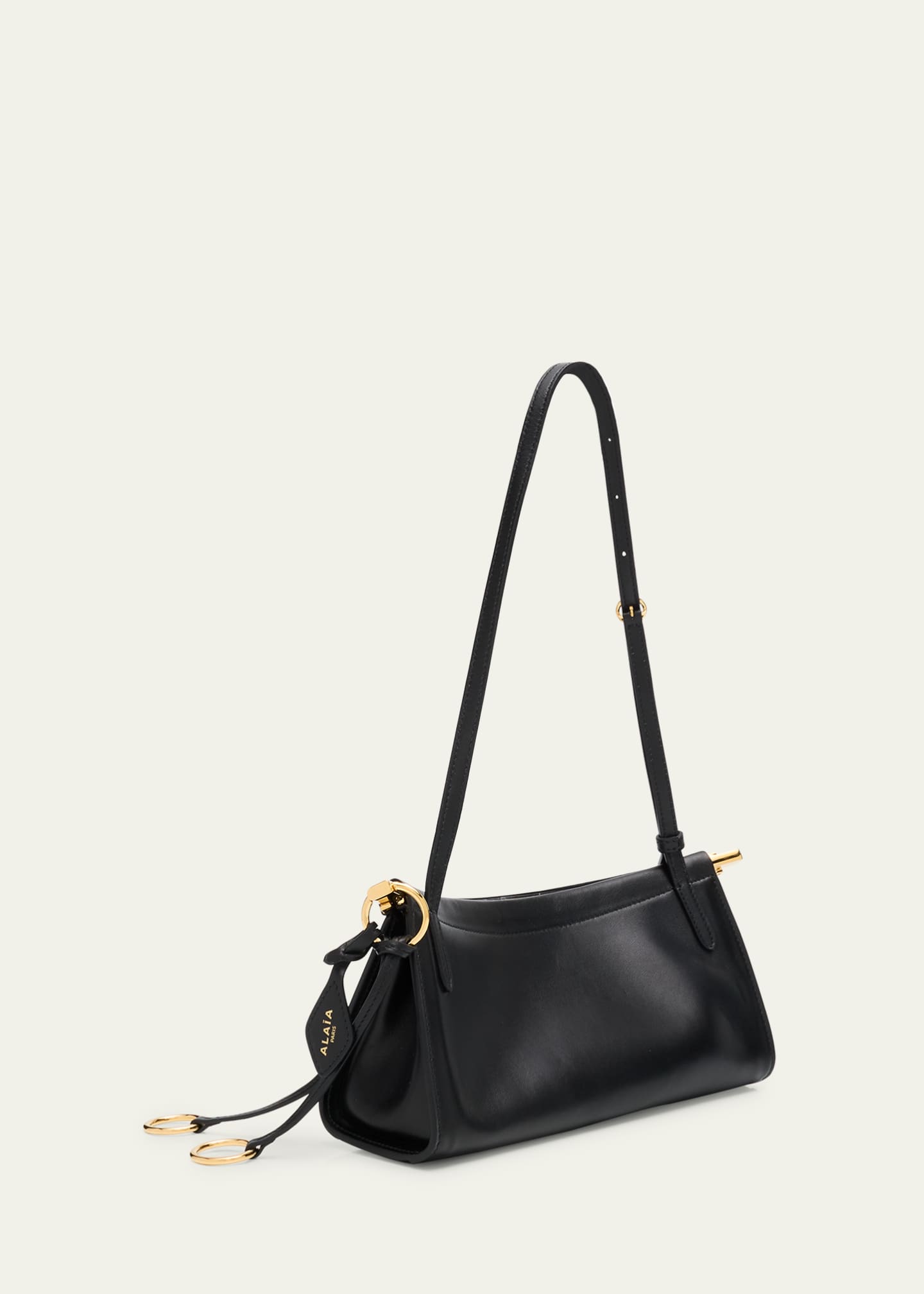 ALAIA Le Click Small Shoulder Bag in Glossy Leather Image 3 of 6