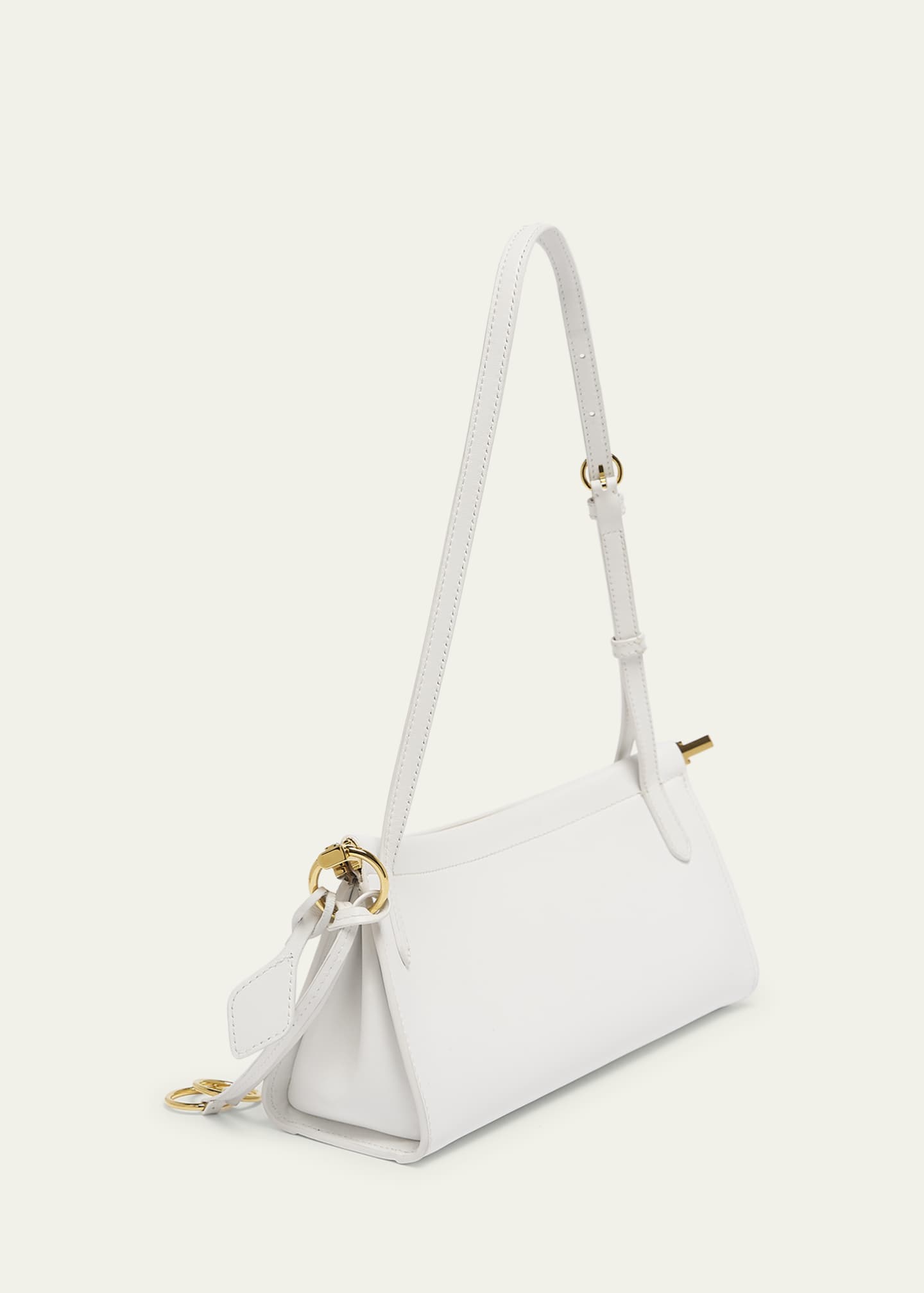 ALAIA Le Click Small Shoulder Bag in Glossy Leather Image 3 of 6