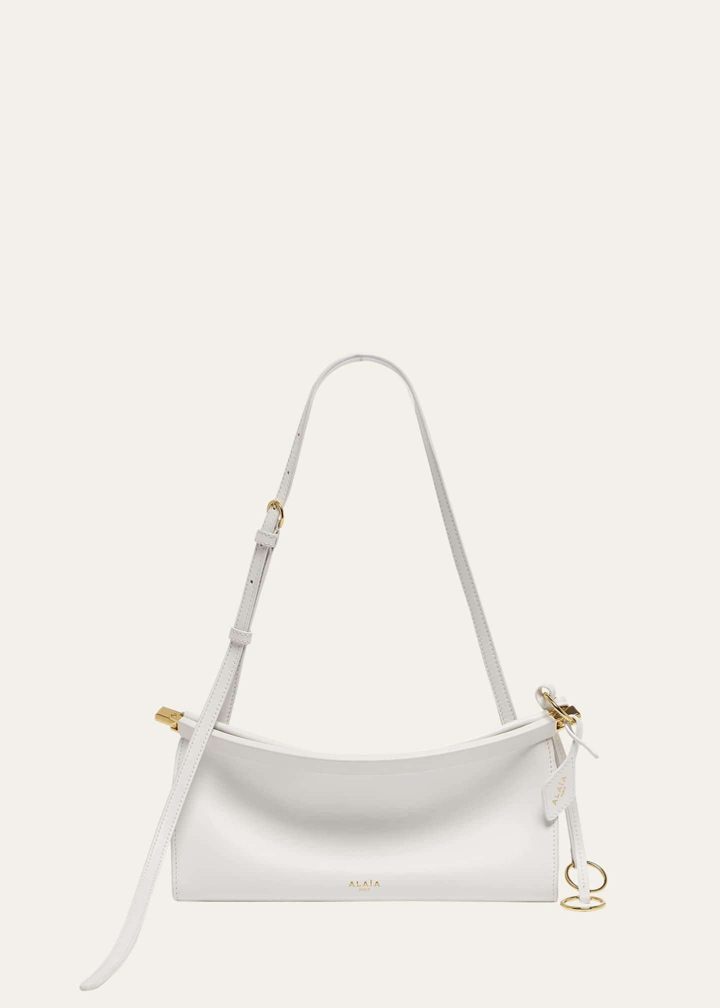 ALAIA Le Click Small Shoulder Bag in Glossy Leather Image 1 of 6