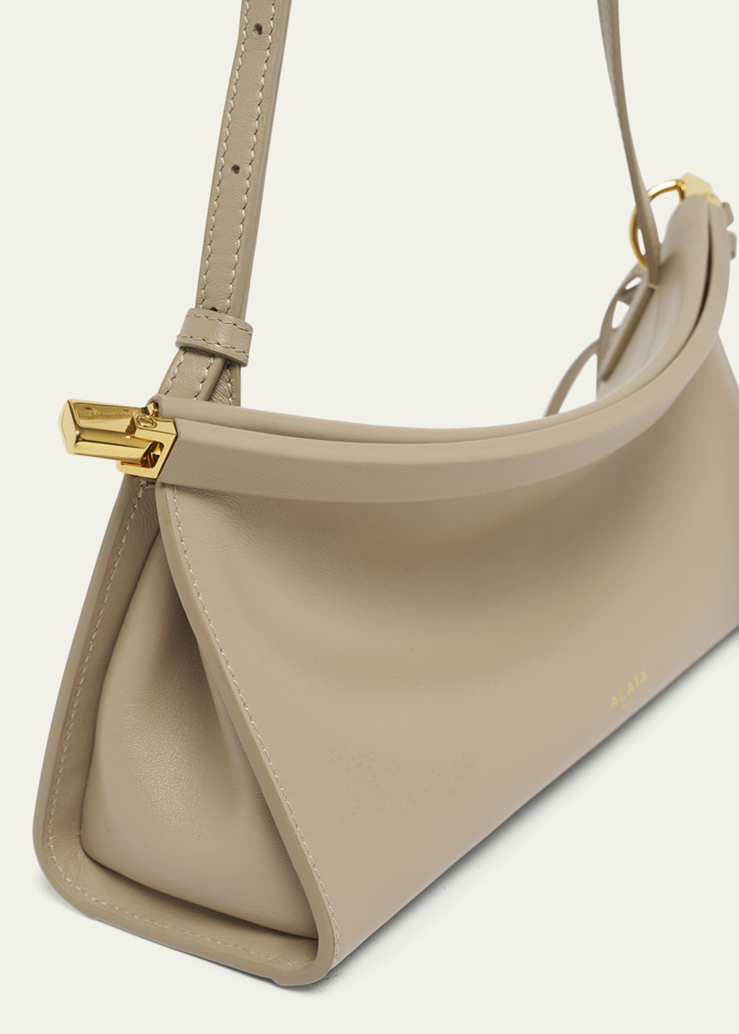 ALAIA Le Click Small Shoulder Bag in Glossy Leather - Bergdorf Goodman