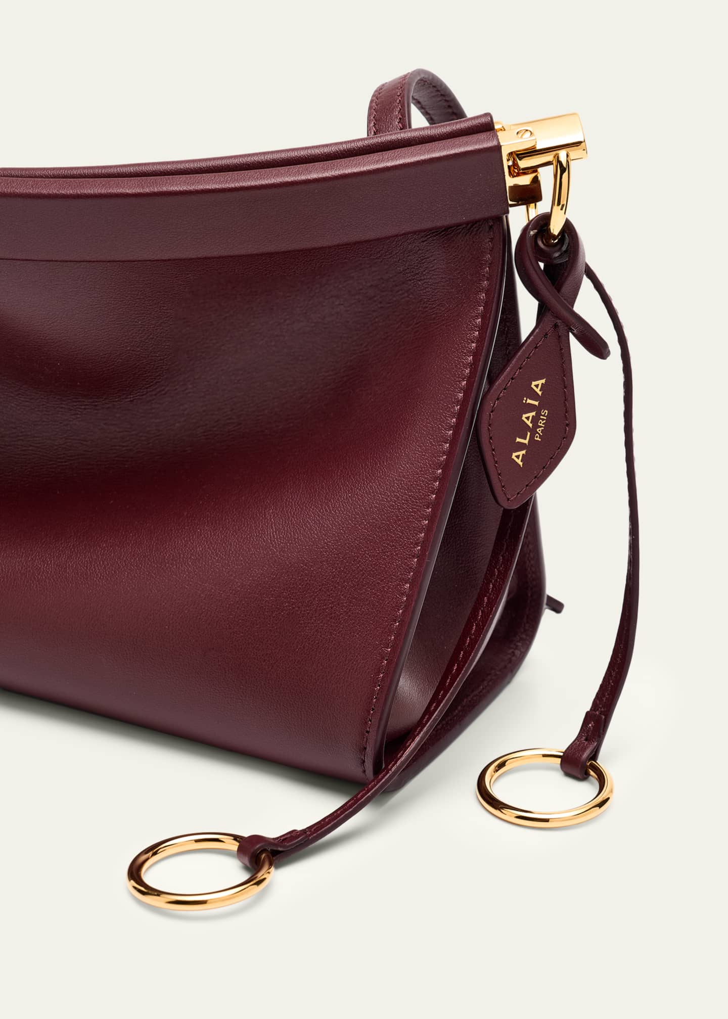 ALAIA Le Click Medium Shoulder Bag in Glossy Leather - Bergdorf