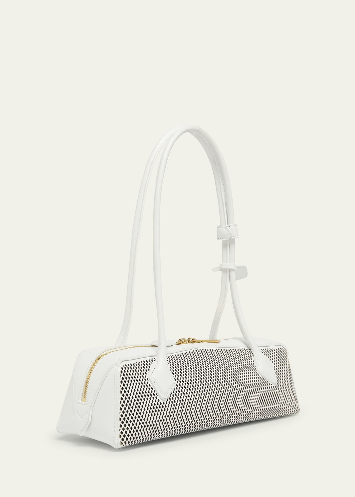 ALAIA Le Teckel Medium Shoulder Bag in Fishnet Leather Image 3 of 6