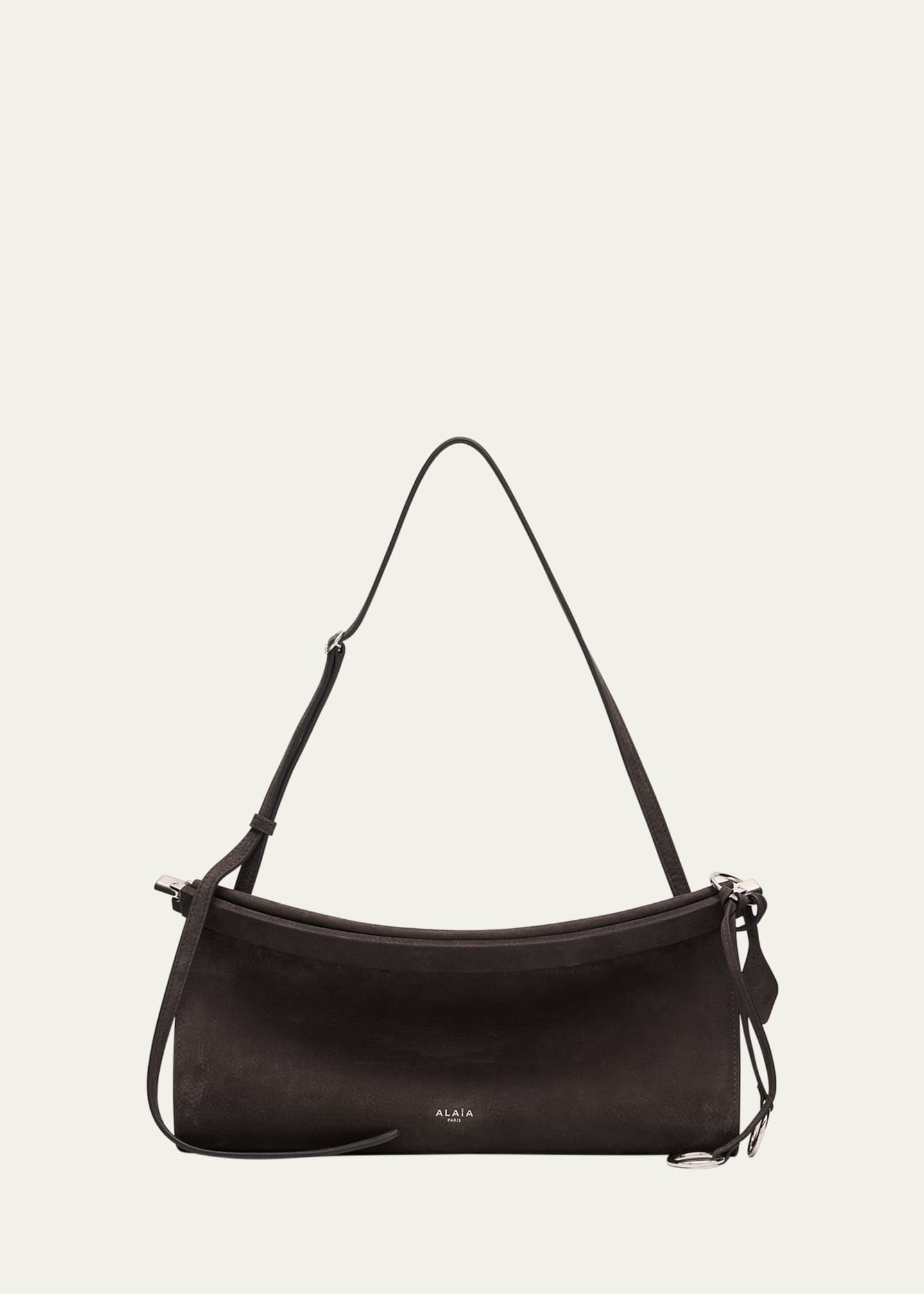 ALAIA Le Click Medium Shoulder Bag in Suede - Bergdorf Goodman