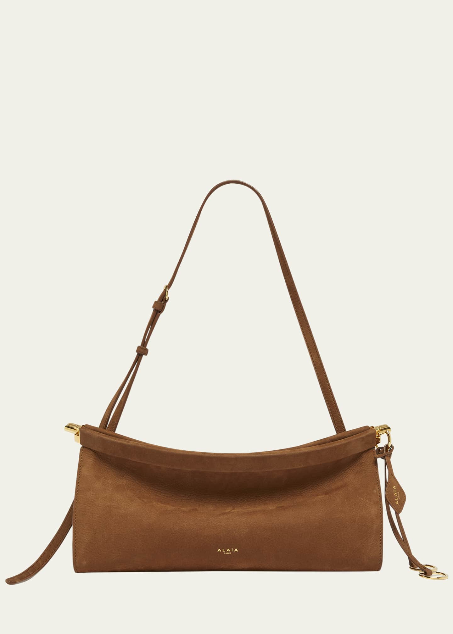 ALAIA Le Click Medium Shoulder Bag in Leather Image 1 of 6