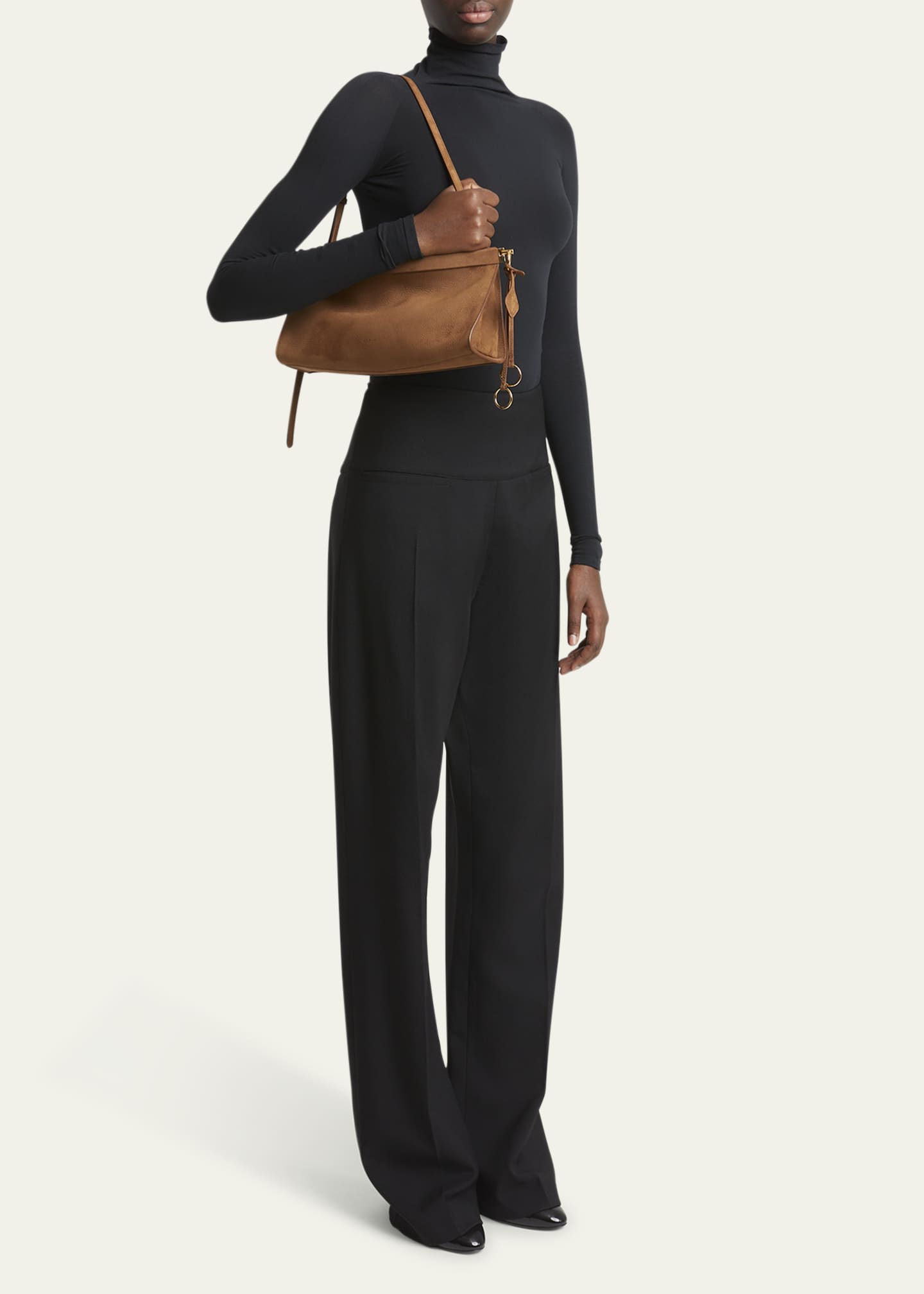 ALAIA Le Click Medium Shoulder Bag in Leather Image 5 of 6