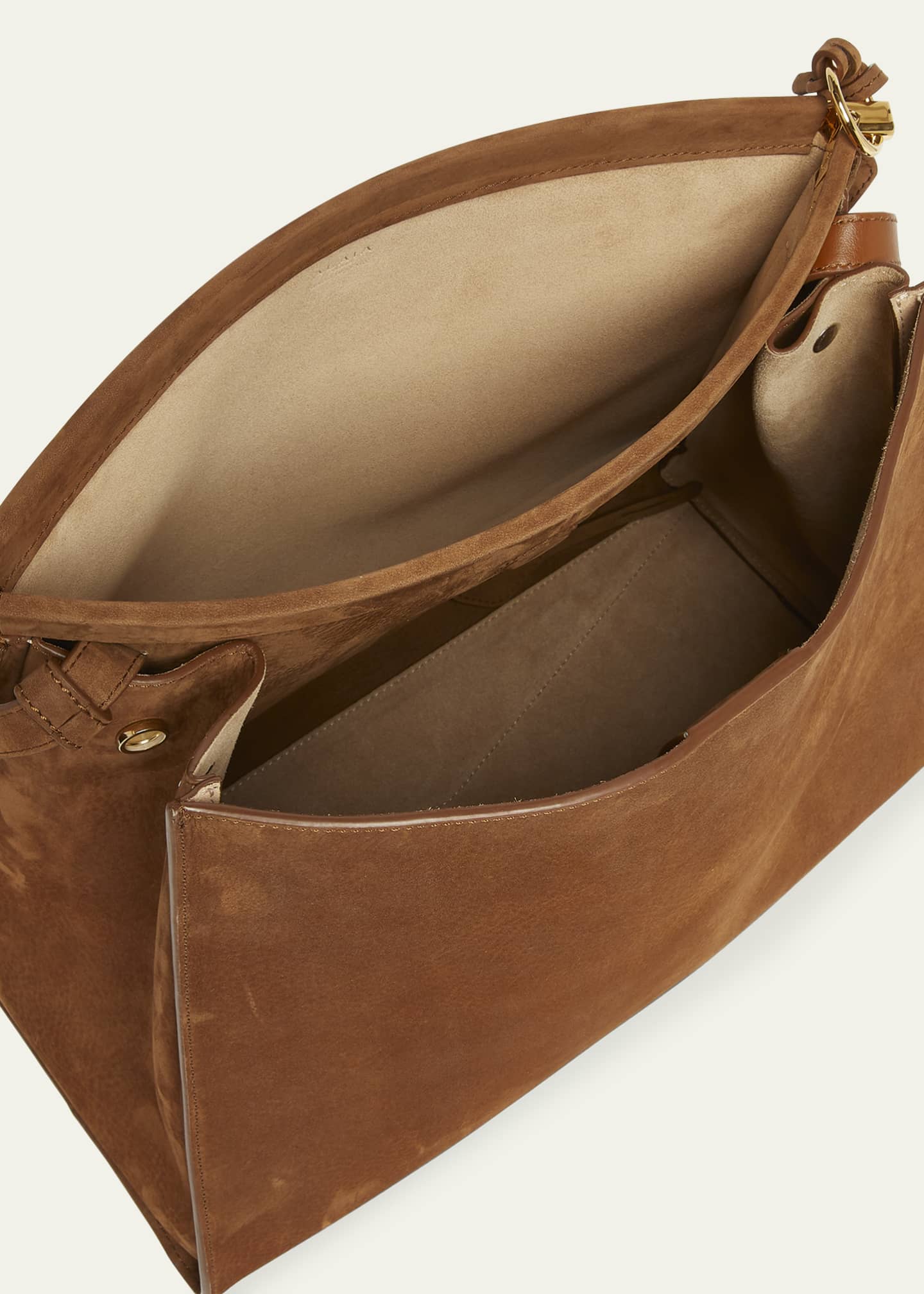 ALAIA Le Click Medium Square Tote Bag in Nubuck Leather Image 4 of 6