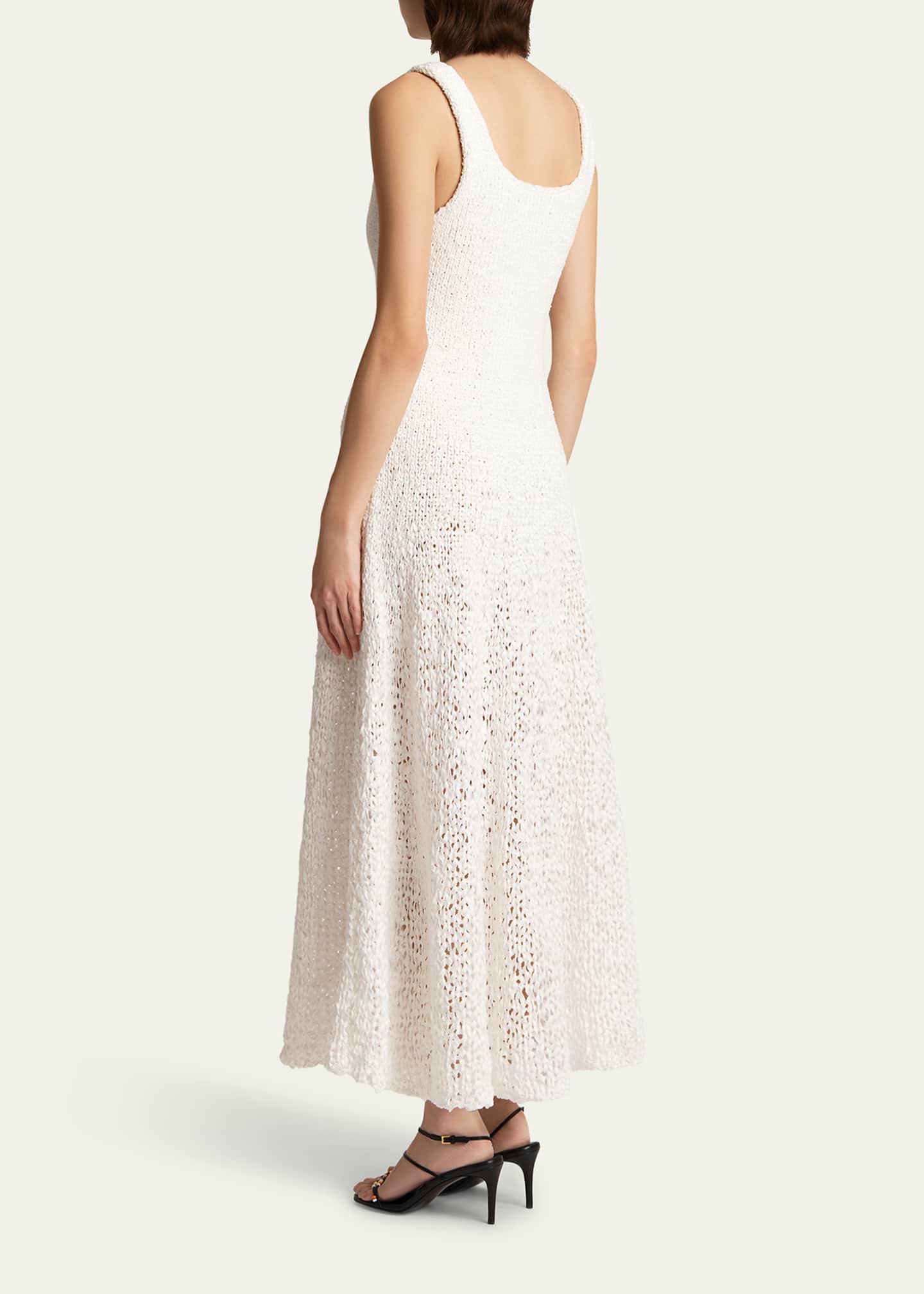 Khaite Twigs Fit-Flare Maxi Dress Image 3 of 5