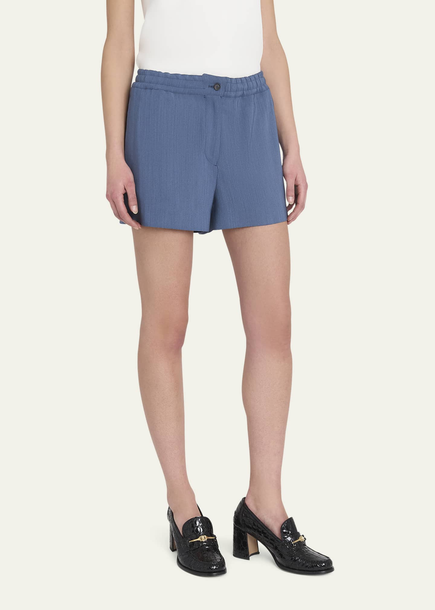 Ferragamo Wool Faille Shorts Image 4 of 5