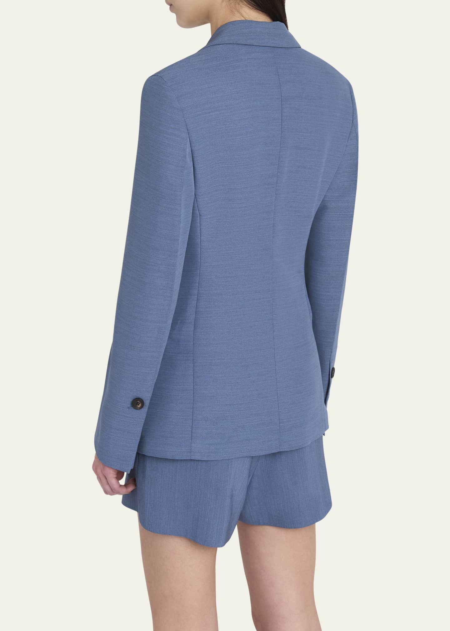 Ferragamo 3-Button Wool Faille Jacket Image 3 of 5