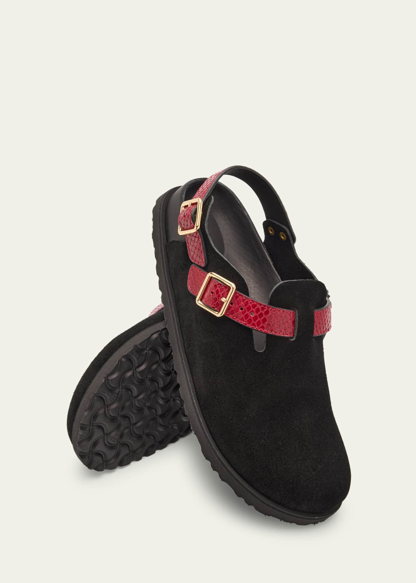 靴 BIRKENSTOCK 1774 Tokio Cazador leather Birkenstock 1774 Tokio Cazador Leather Black Sandals