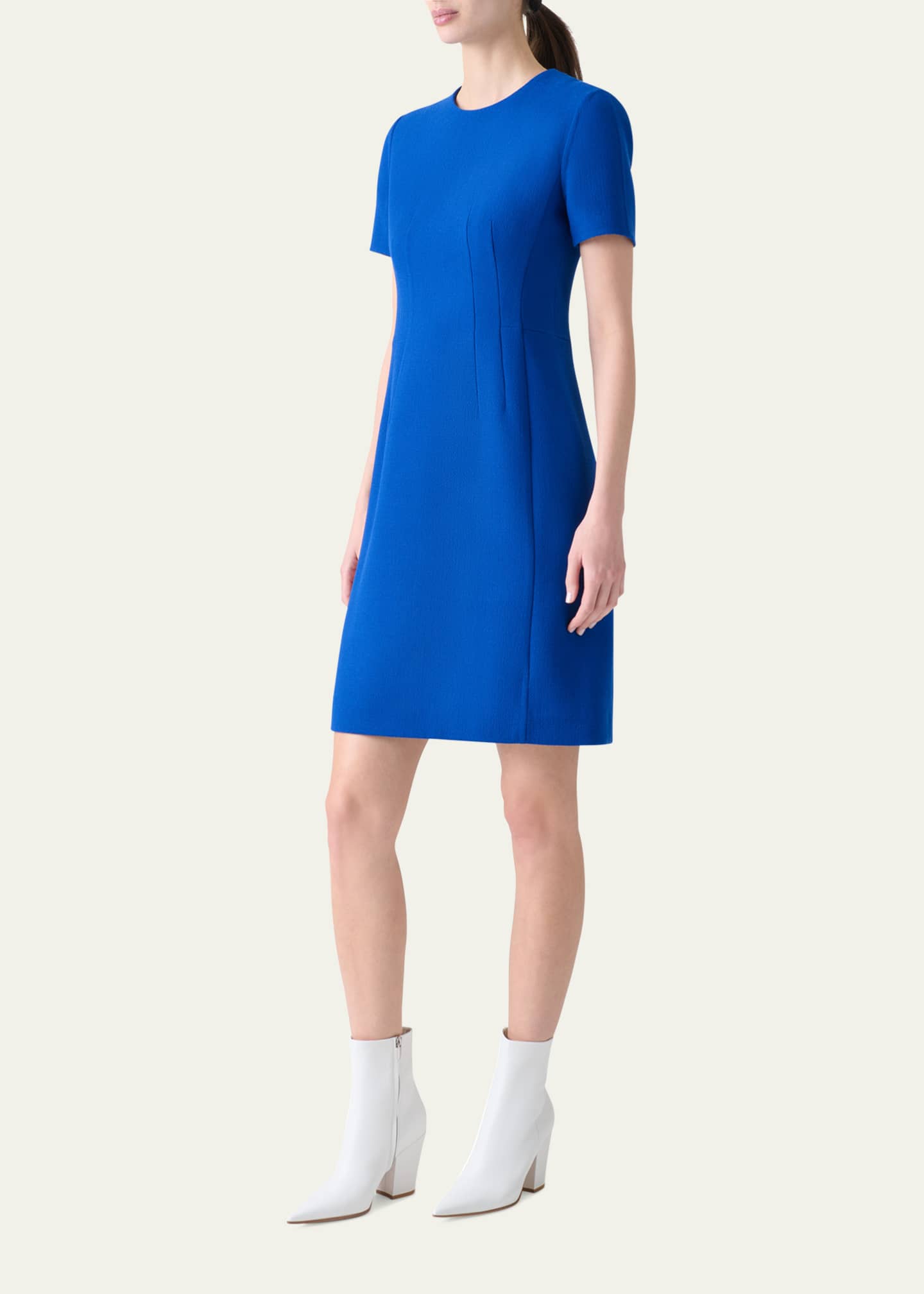 Akris Tailored Wool Crepe Dress Image 4 of 5
