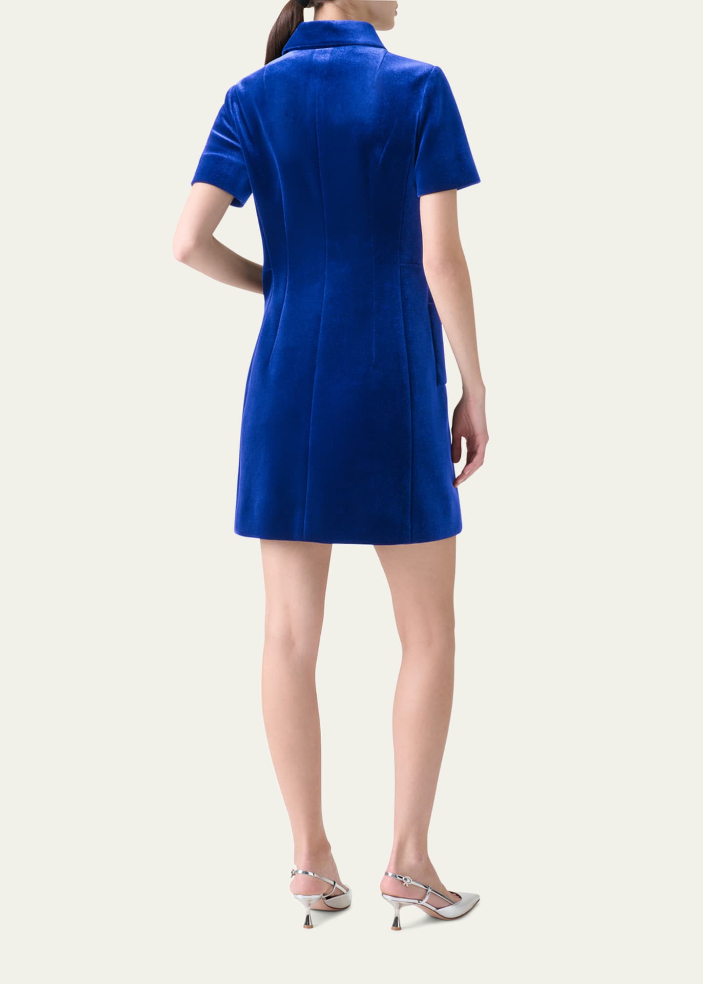 Akris Velvet Patch Pocket Dress Image 3 of 5