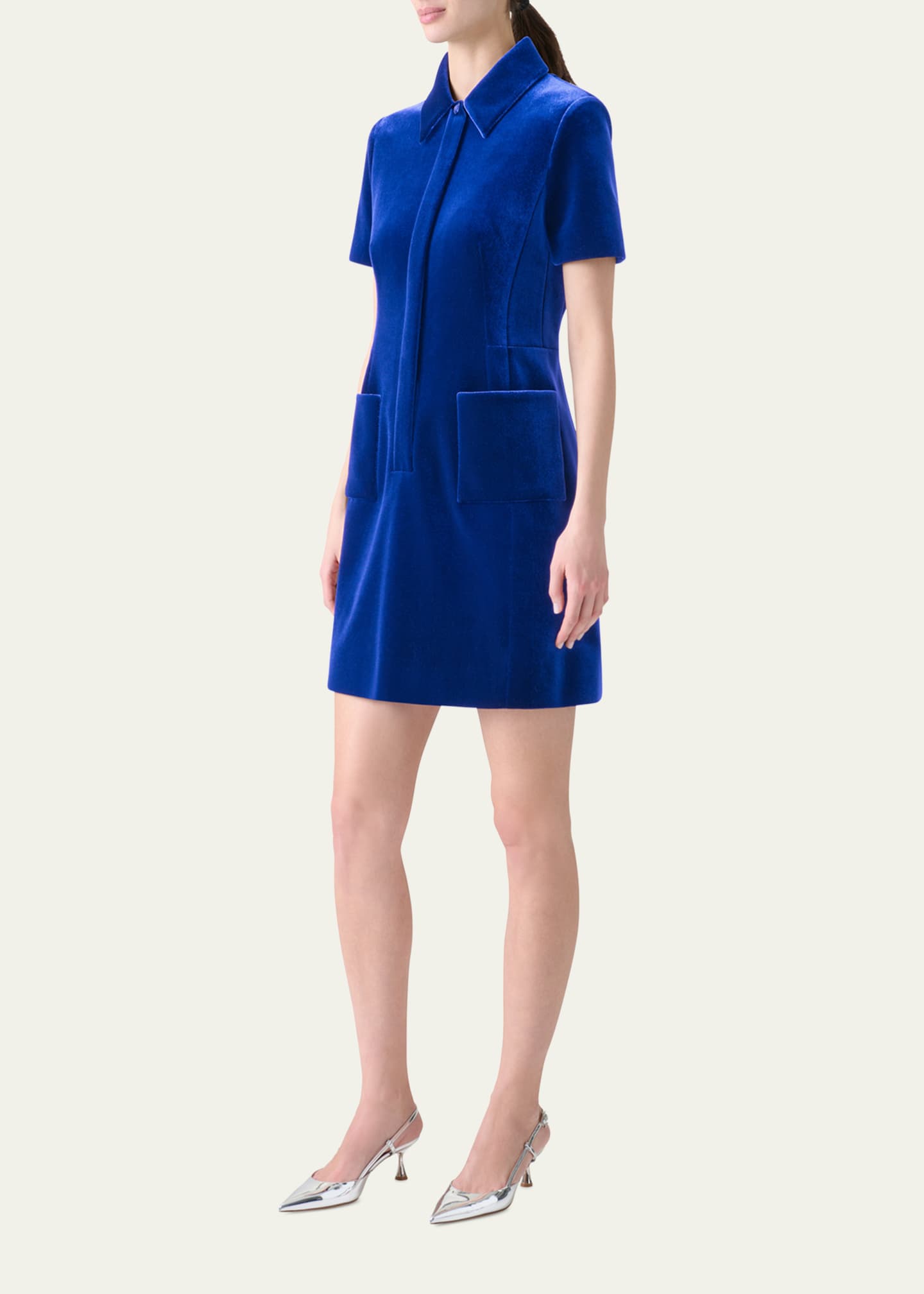 Akris Velvet Patch Pocket Dress Image 4 of 5