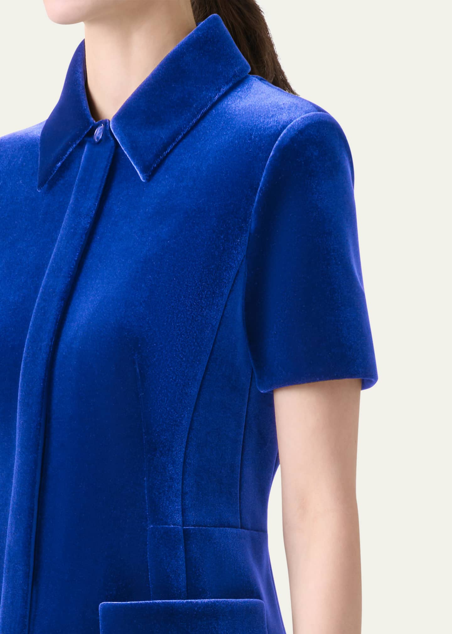Akris Velvet Patch Pocket Dress Image 5 of 5