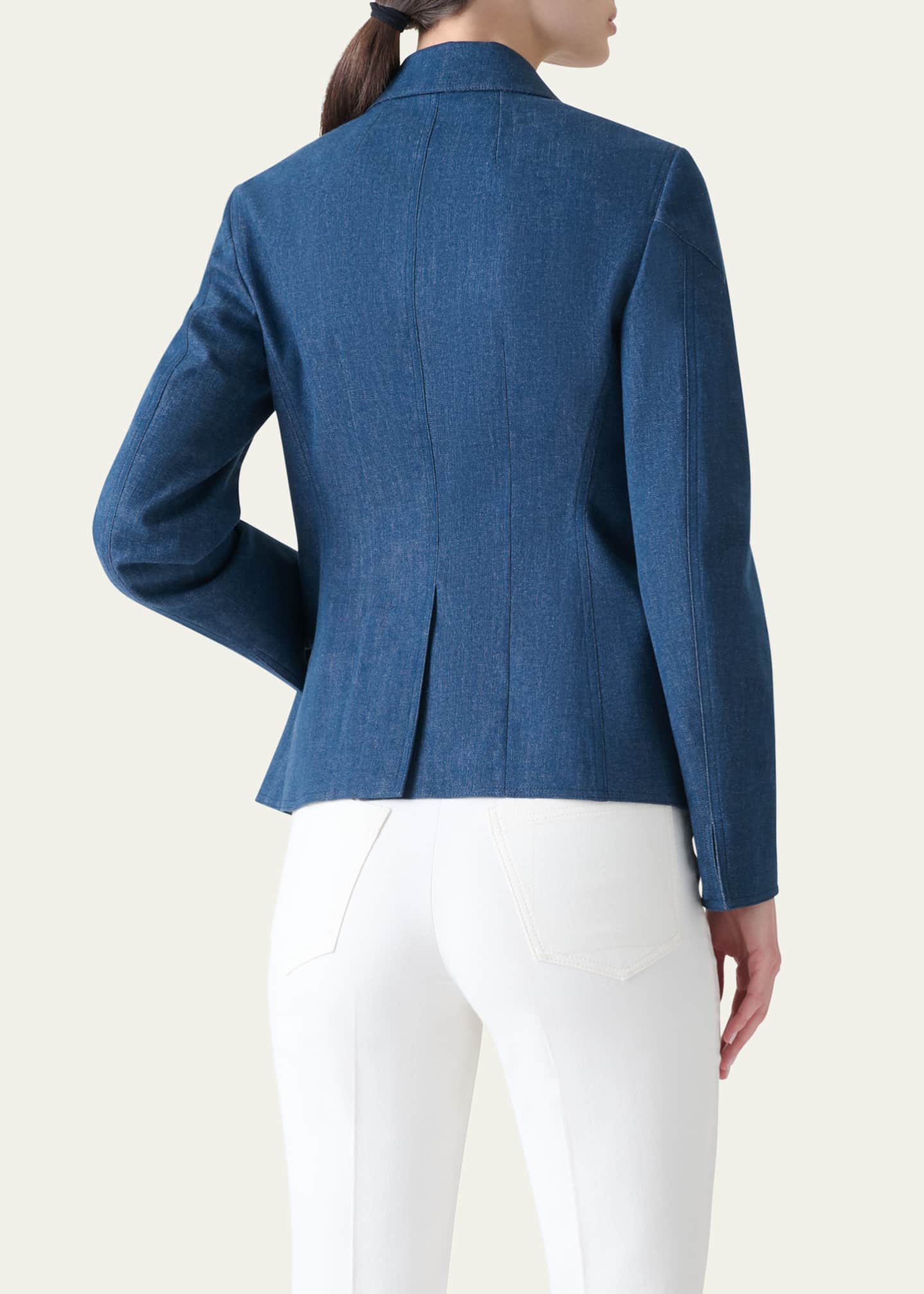 Akris Delia Stretch Denim Jacket Image 3 of 5