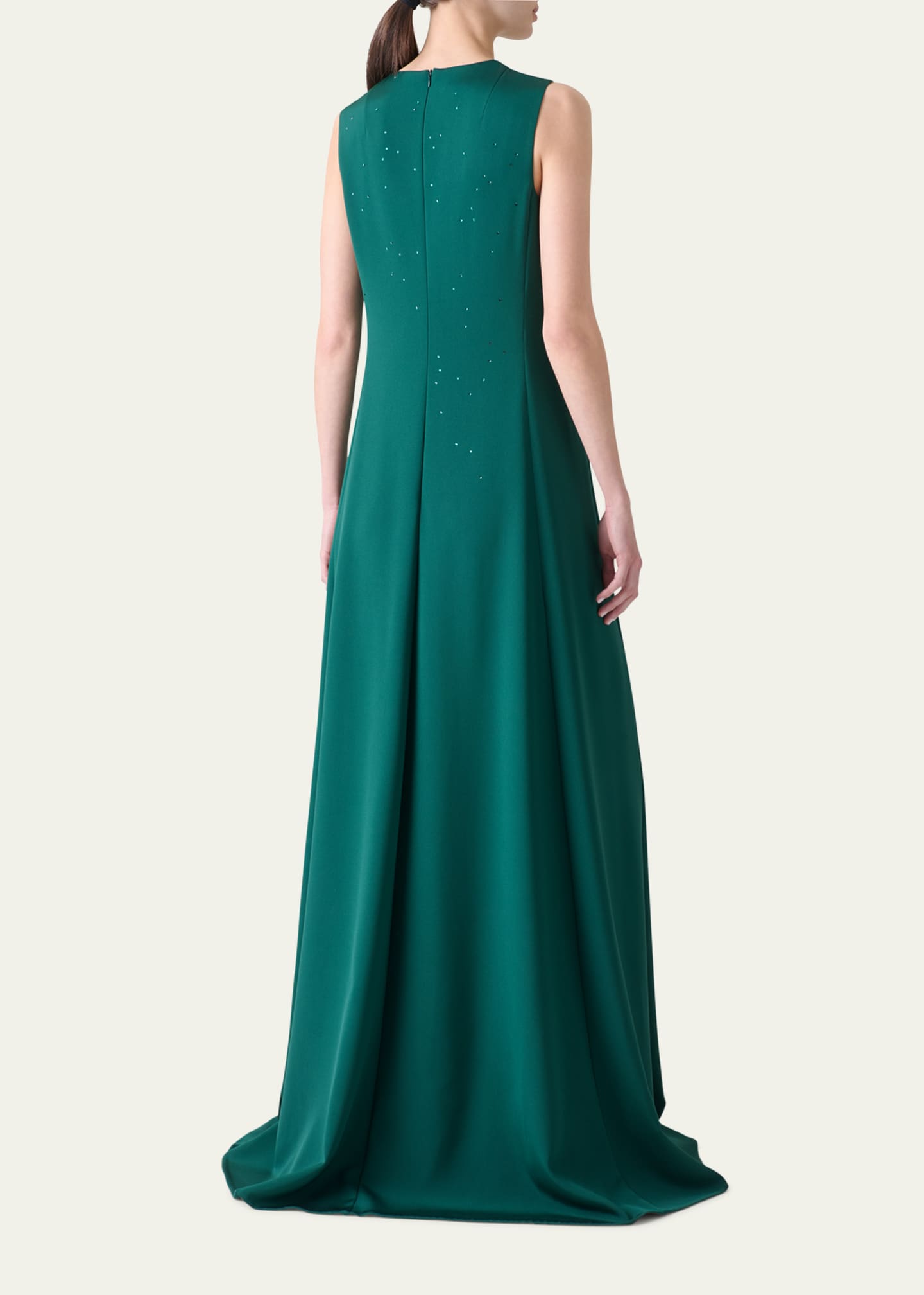 Akris Swarovski Stars Silk Crepe Gown Image 3 of 5