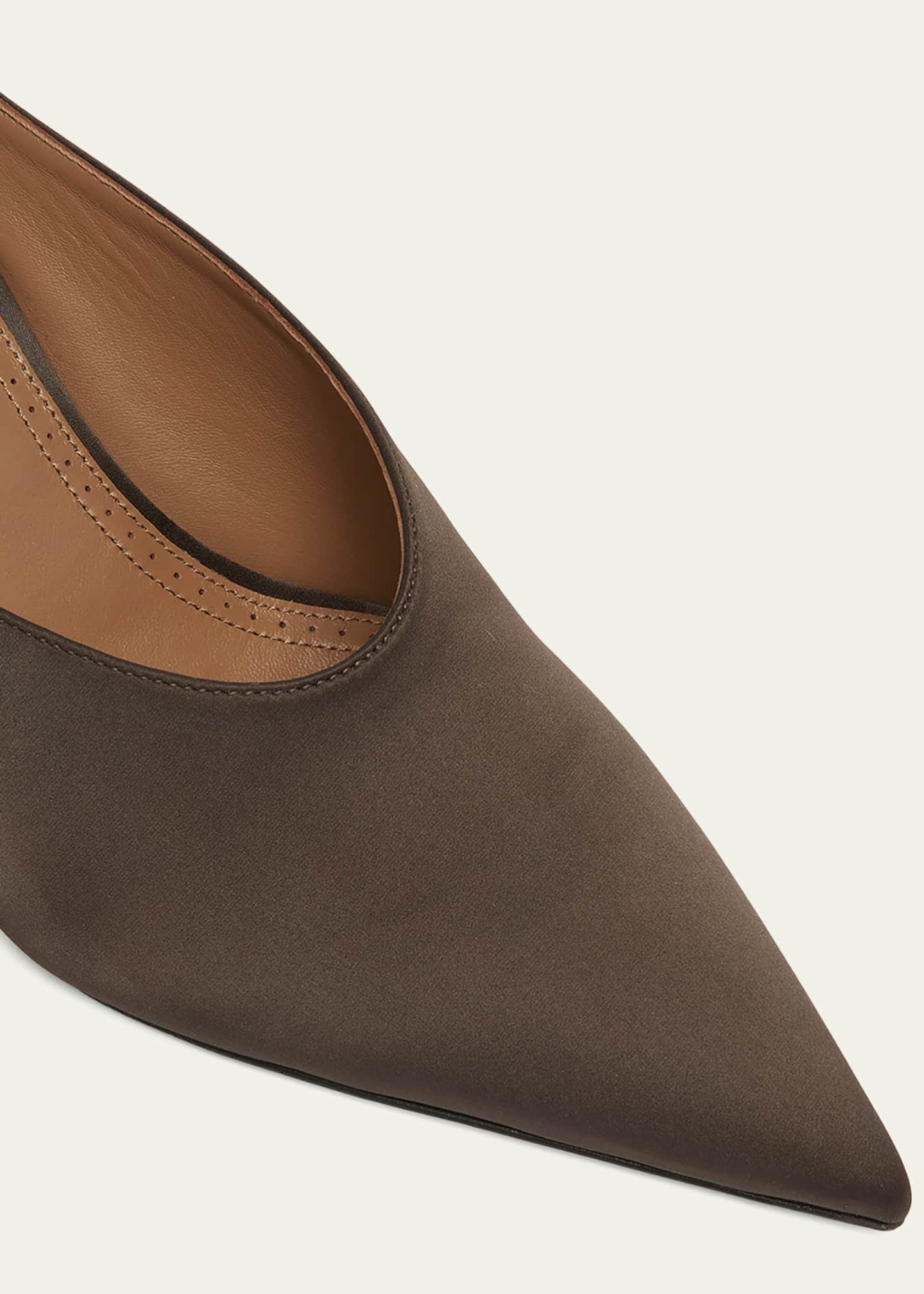 ALAIA Satin Wedge Mules Image 5 of 6