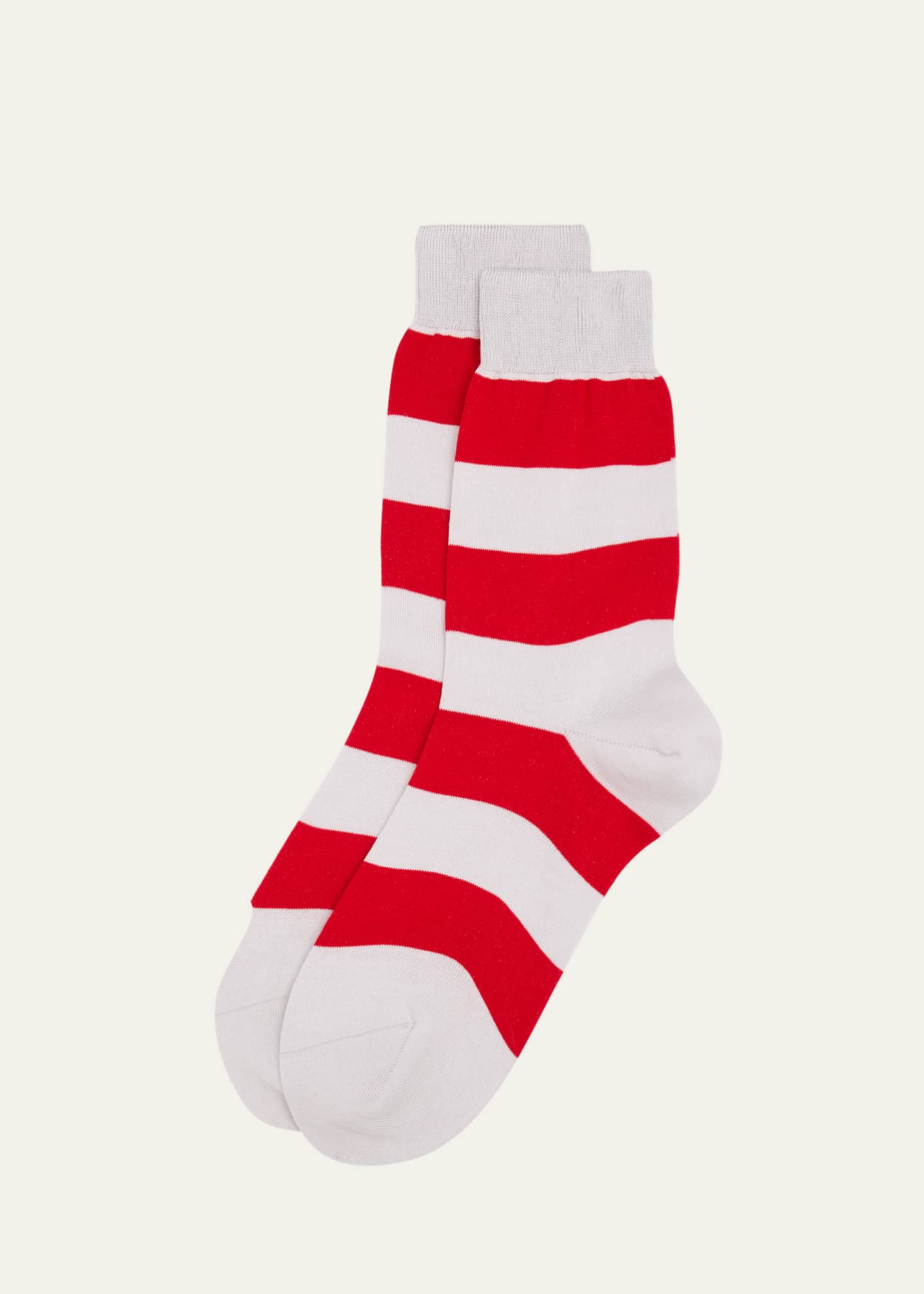 Maria La Rosa Striped Mid-Calf Socks Image 1 of 2