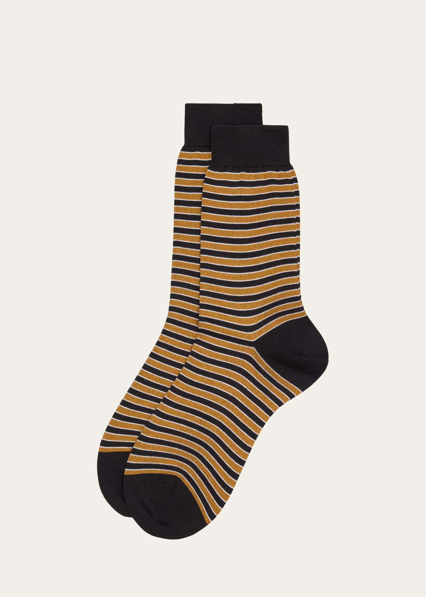 Maria La Rosa Striped Mid-Calf Socks Image 1 of 2