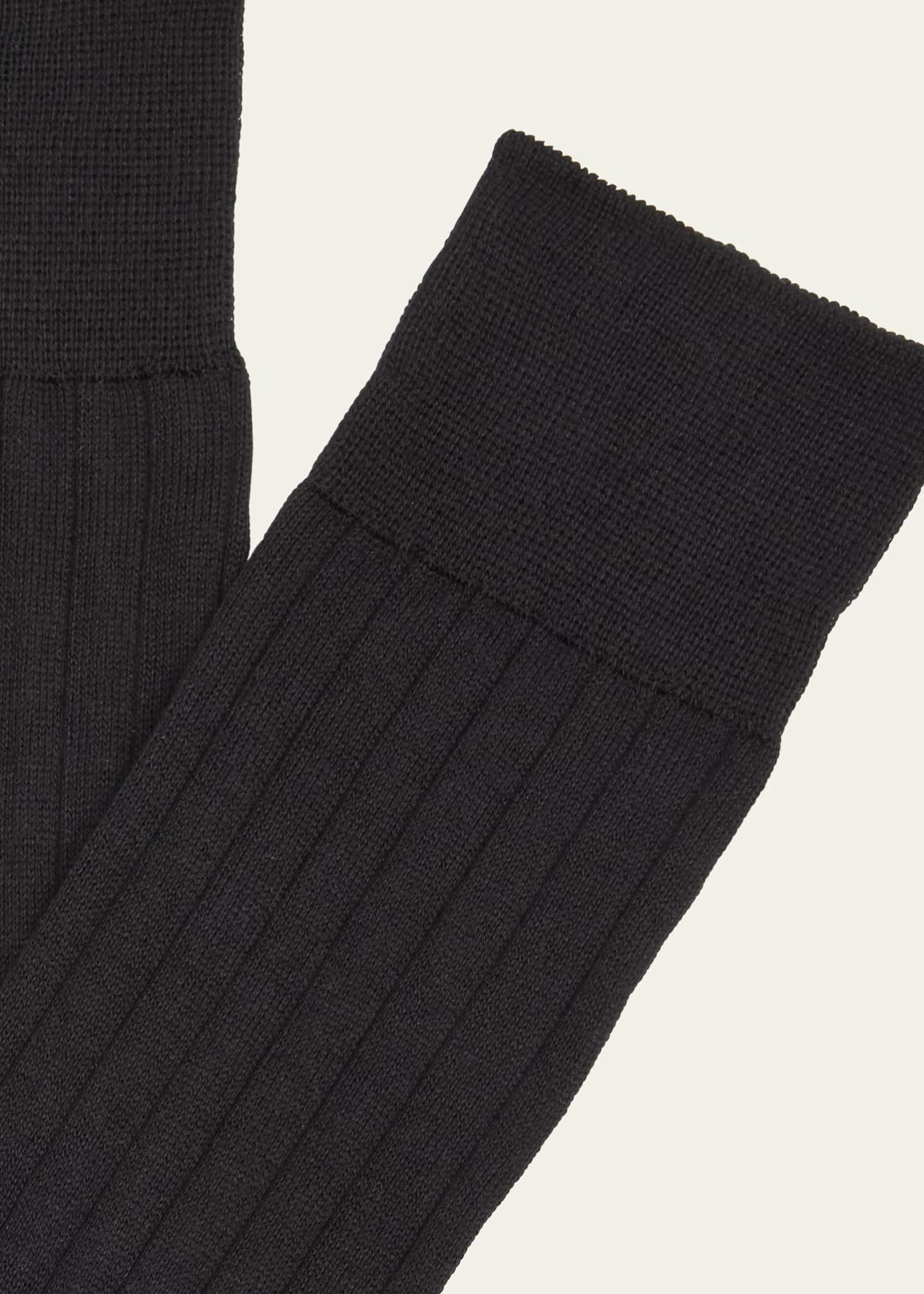 Maria La Rosa Bio College Ribbed Organic Cotton Socks Image 2 of 2