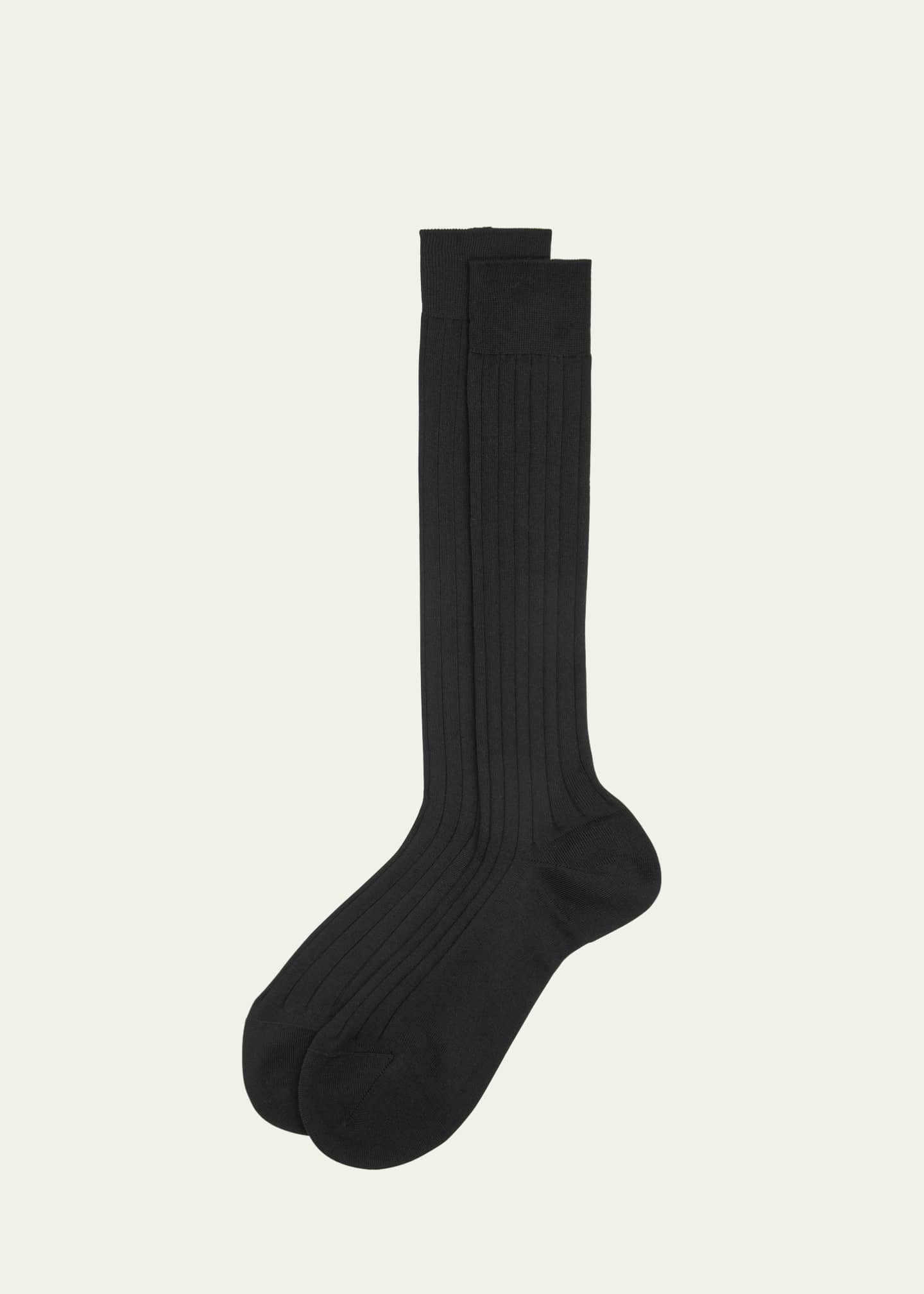 Maria La Rosa Bio College Ribbed Organic Cotton Socks Image 1 of 2
