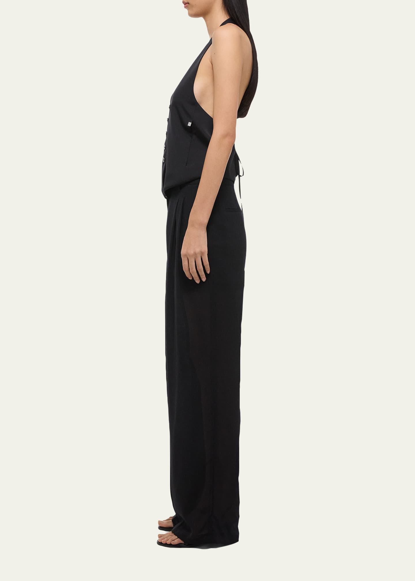 Helmut Lang Back-Tie Halter Vest Image 4 of 5