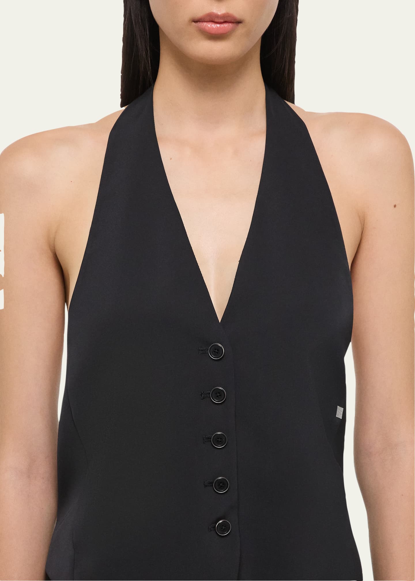 Helmut Lang Back-Tie Halter Vest Image 5 of 5