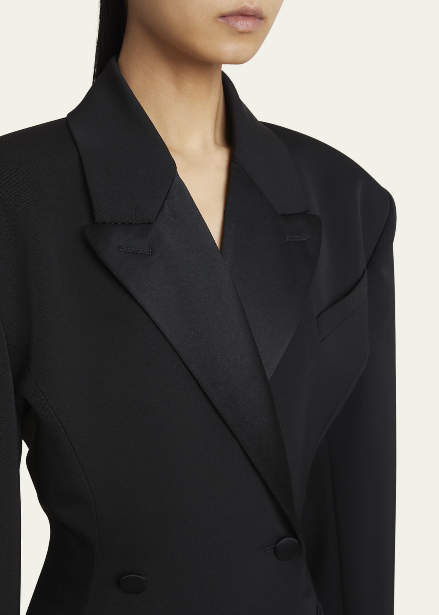 ジャケット GIVENCHY Pleated back blazer Givenchy Double-Breasted Wool Blazer With Pleated Back