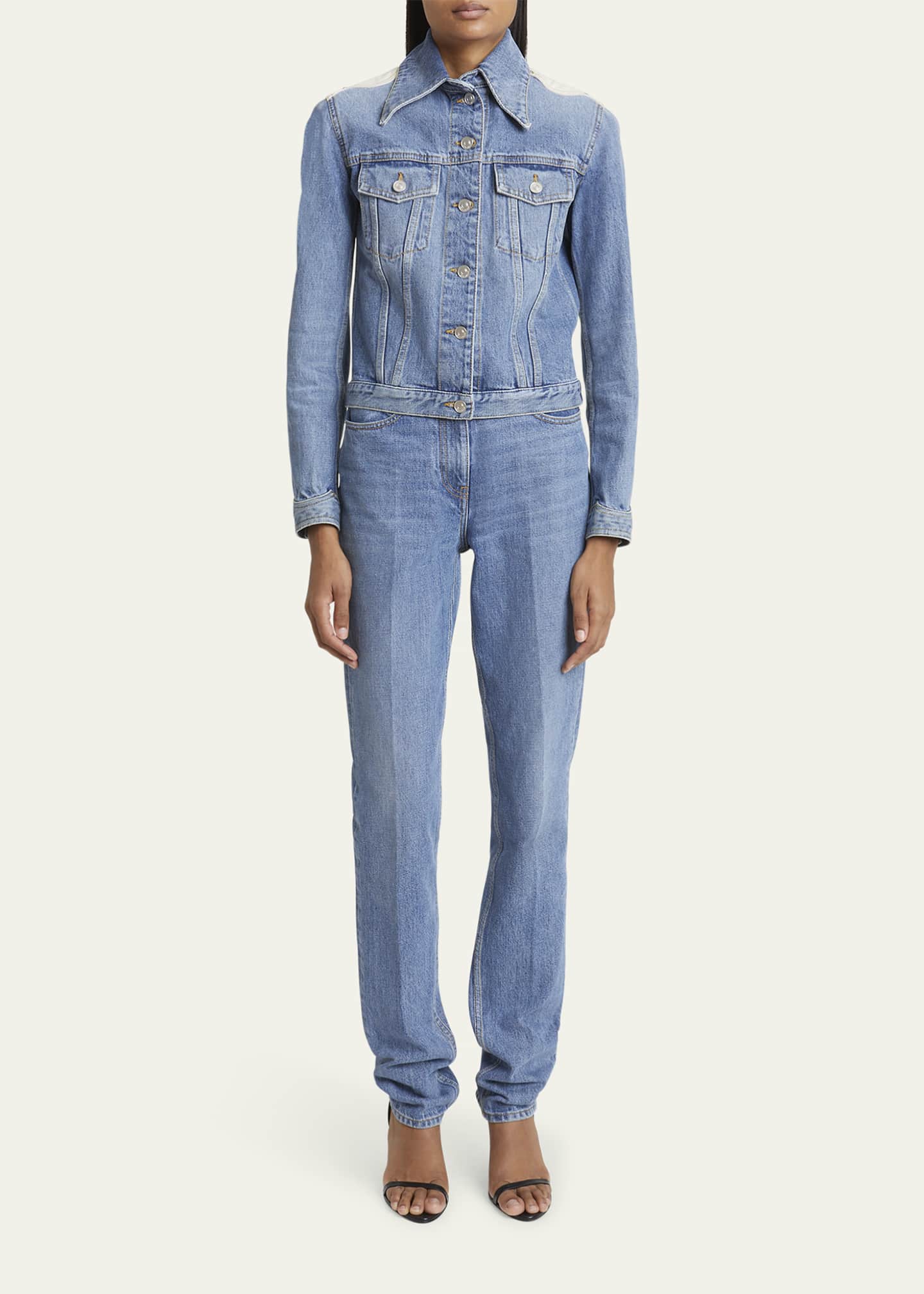 Givenchy Western Straight Leg Denim Pants Image 2 of 5